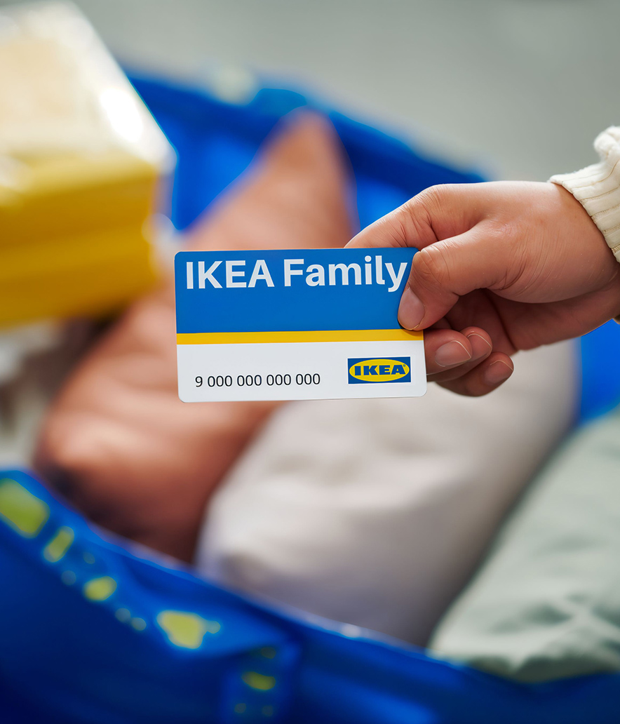 Become an IKEA Family member today and collect points worth €5!