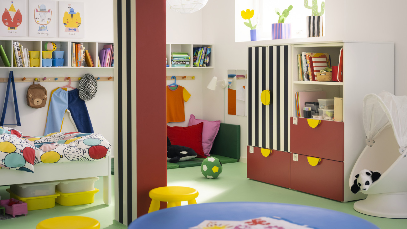 IKEA - Ιδέες για οργάνωση ενός πολύχρωμου παιδικού δωματίου