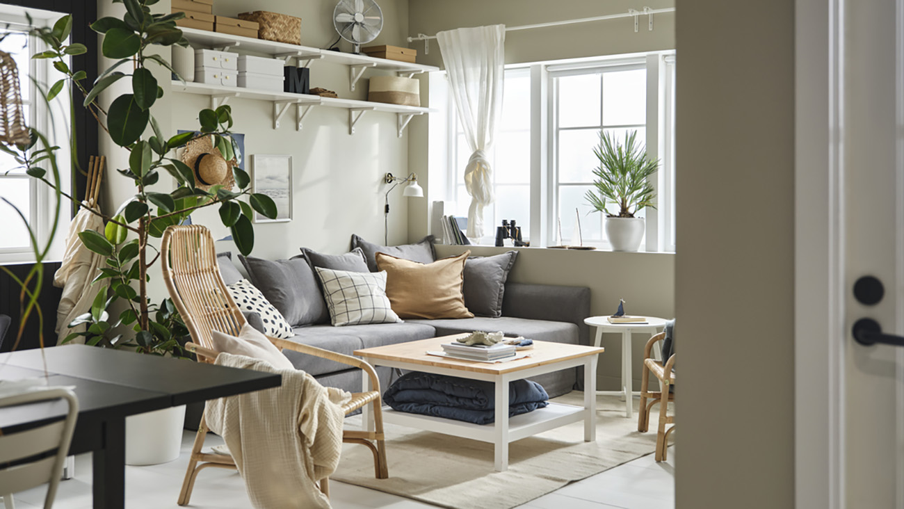 IKEA - Ιδέες για ένα κομψό σαλόνι που κάθε μέρα είναι καλοκαίρι