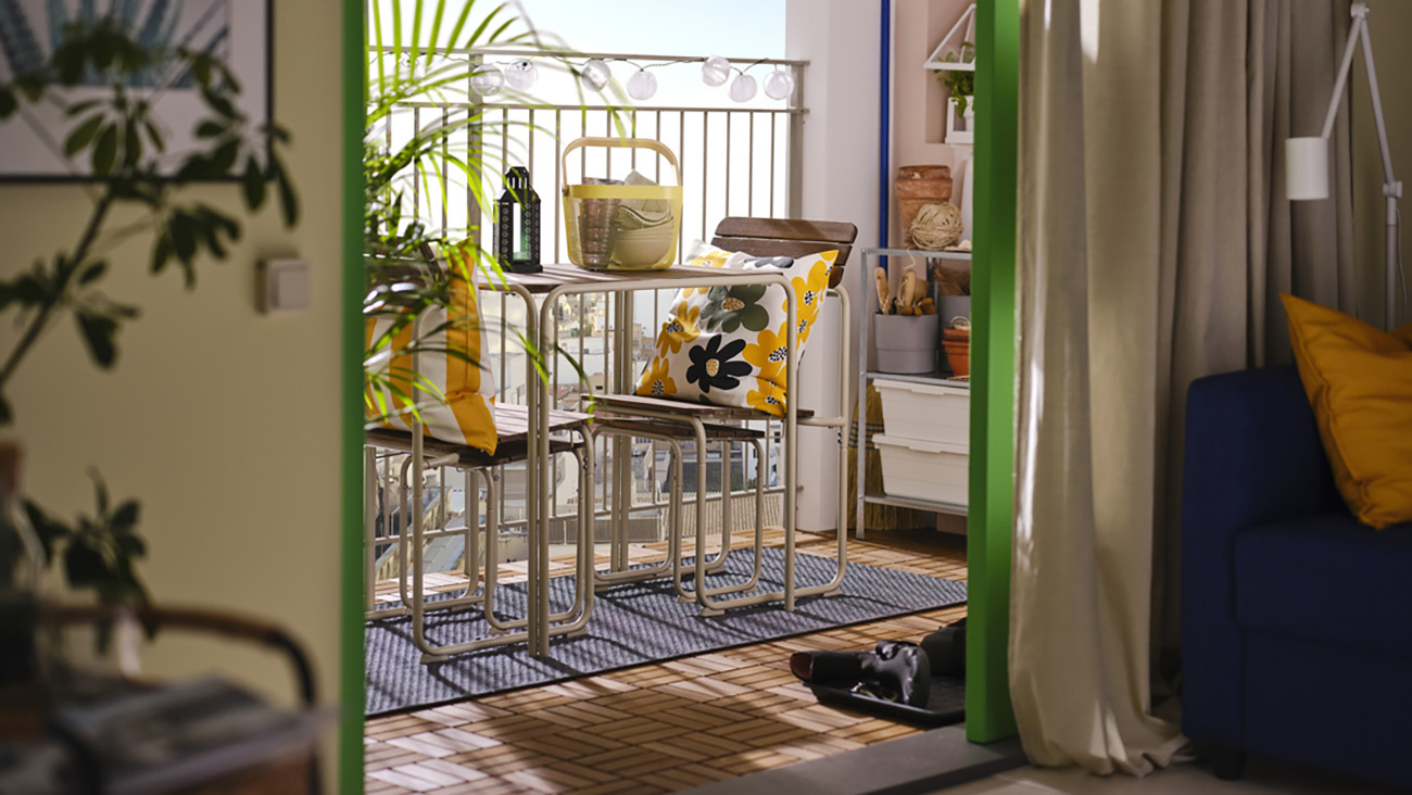 IKEA - A small urban balcony turns into a modern sanctuary