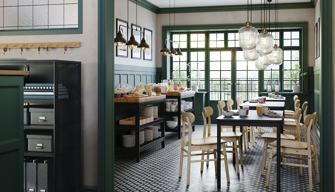 IKEA - Α graceful café with a fresh, inviting charm