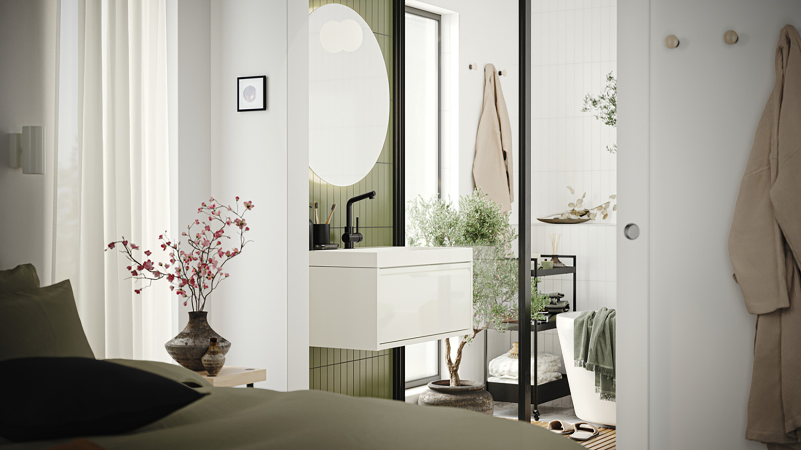 IKEA - Ένα μικρό και οργανωμένο μπάνιο που εμπνέει την χαλάρωση