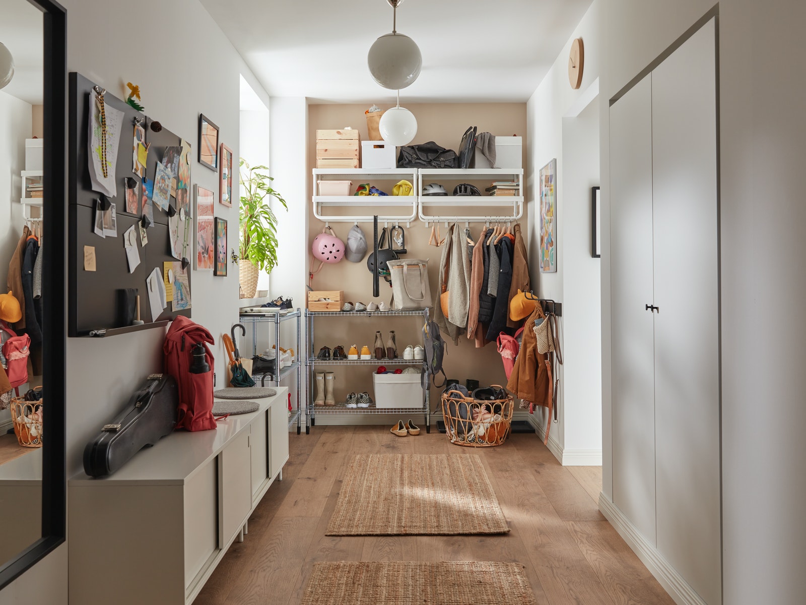 IKEA - A family hallway that makes getting ready easy