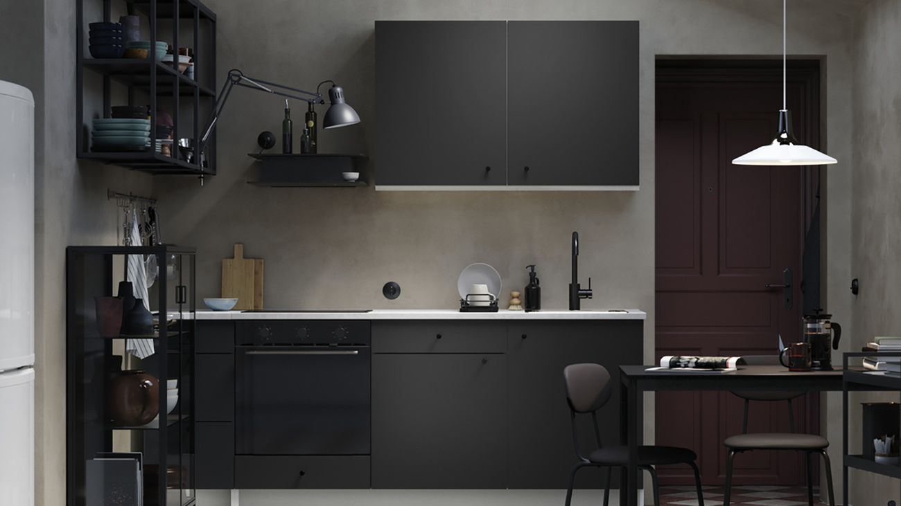 IKEA - A small, stylish kitchen with lots of attitude