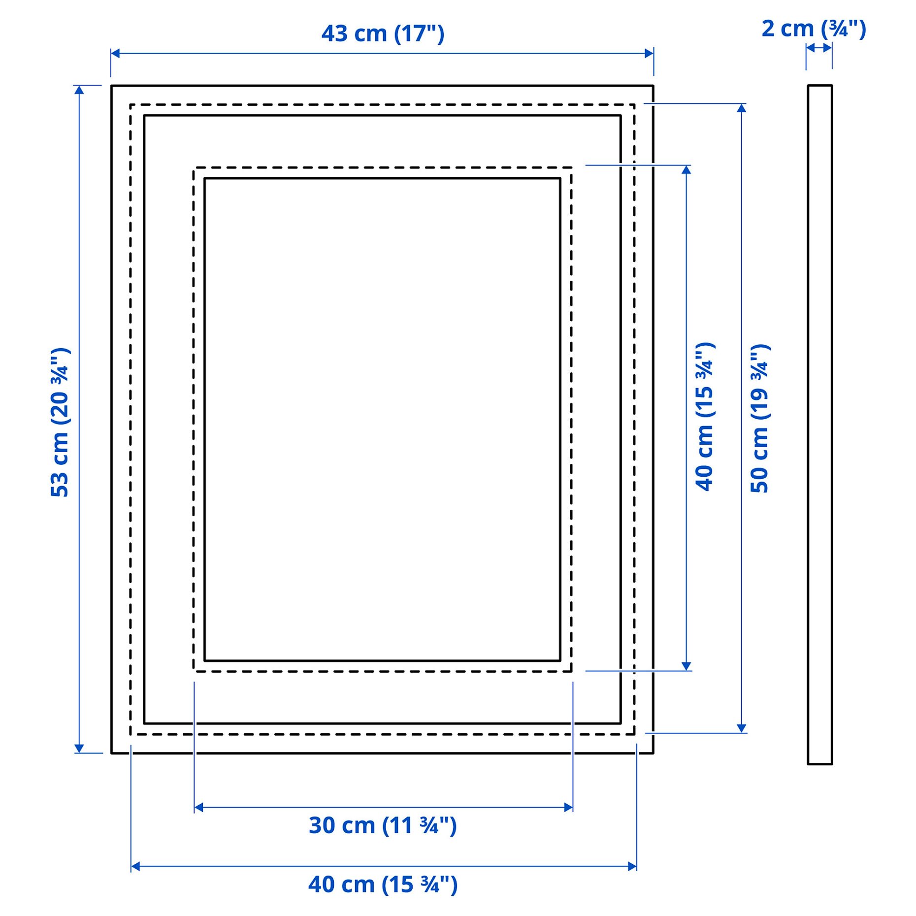 SILVERHÖJDEN, frame, 40x50 cm, 002.917.87