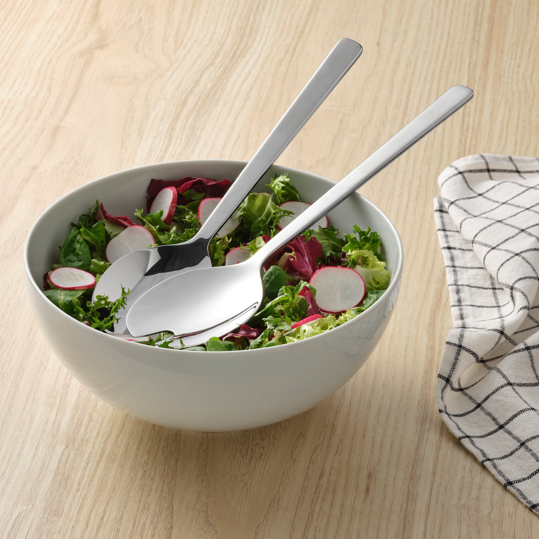 LÖFTESRIK, 2-piece salad servers set, 29 cm, 004.721.32