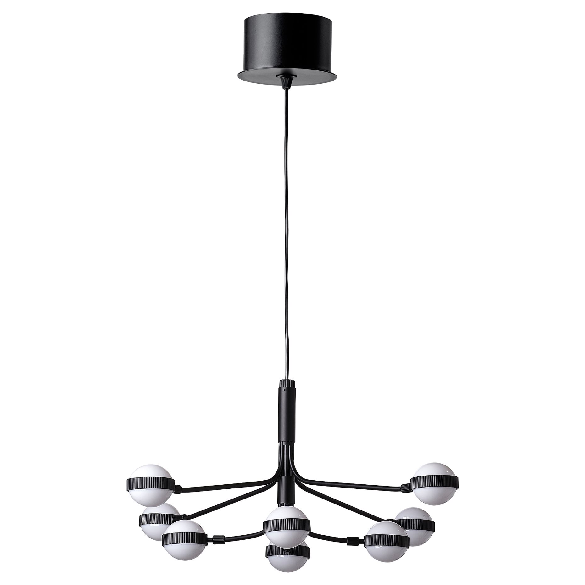 STORSLINGA, chandelier with built-in LED light source, 8-armed, 004.876.09
