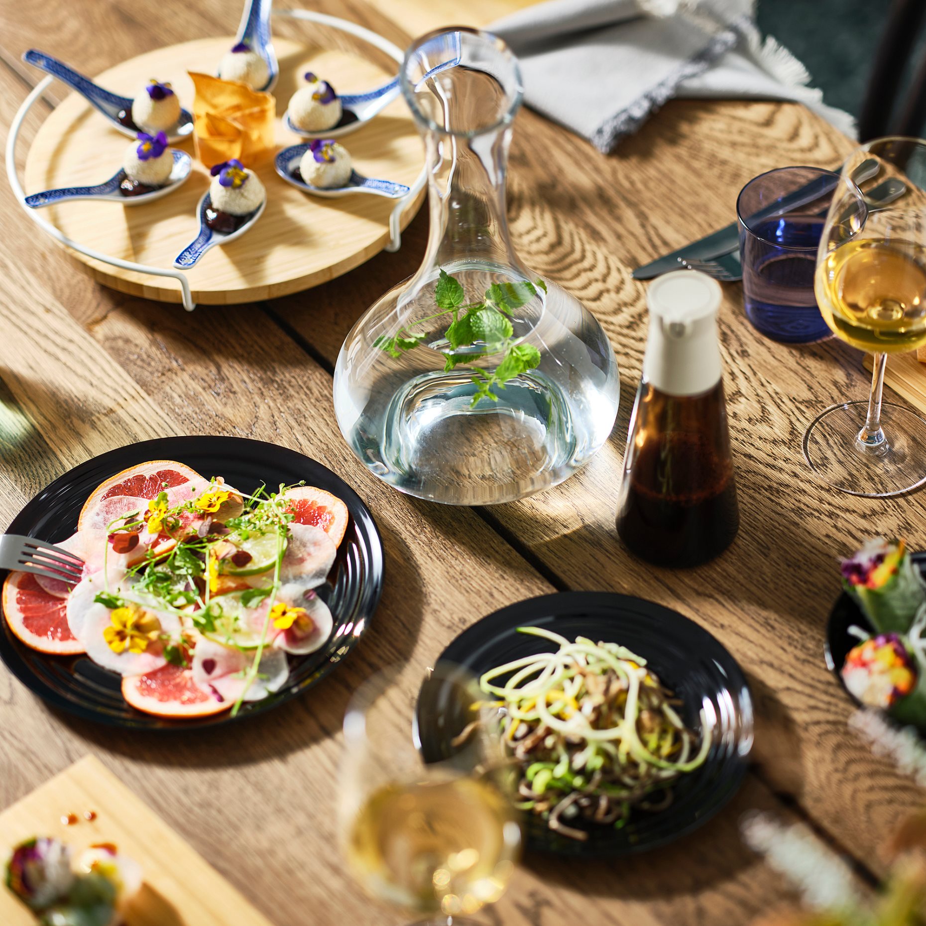 HALVTOM, bottle with pour spout/glass, 19 cm, 005.234.62