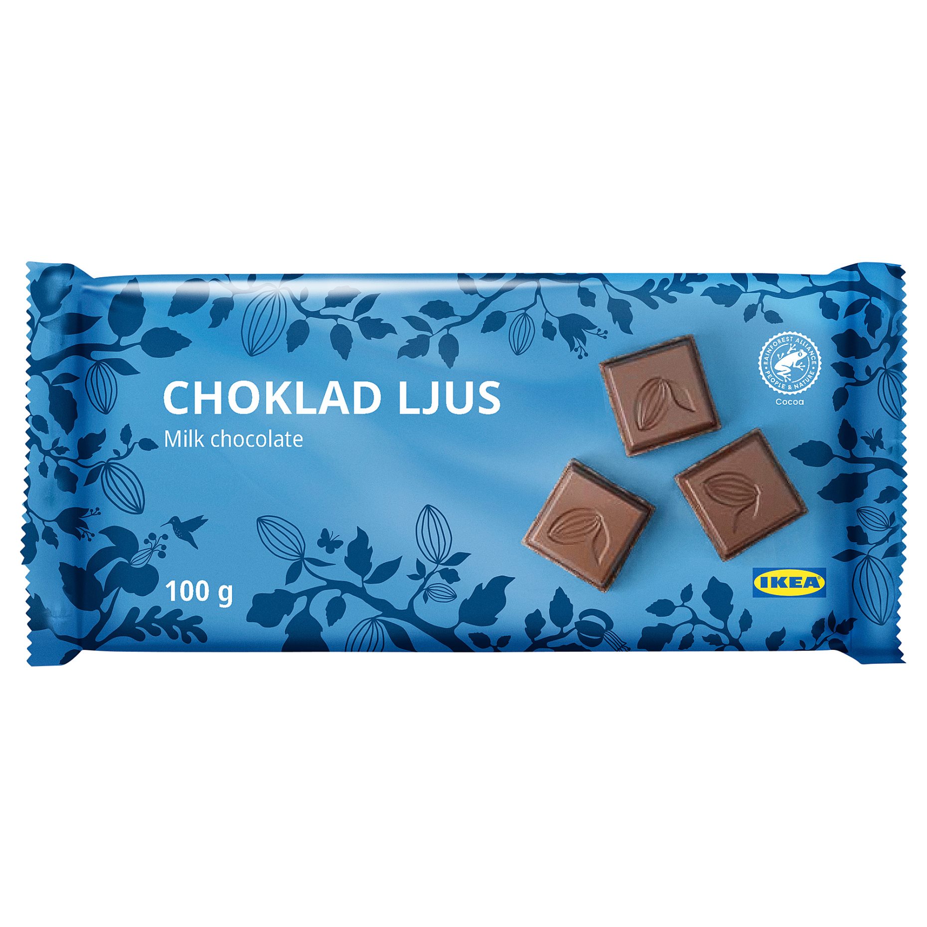 CHOKLAD LJUS, milk chocolate tablet/RAC certified, 100 g, 005.247.44