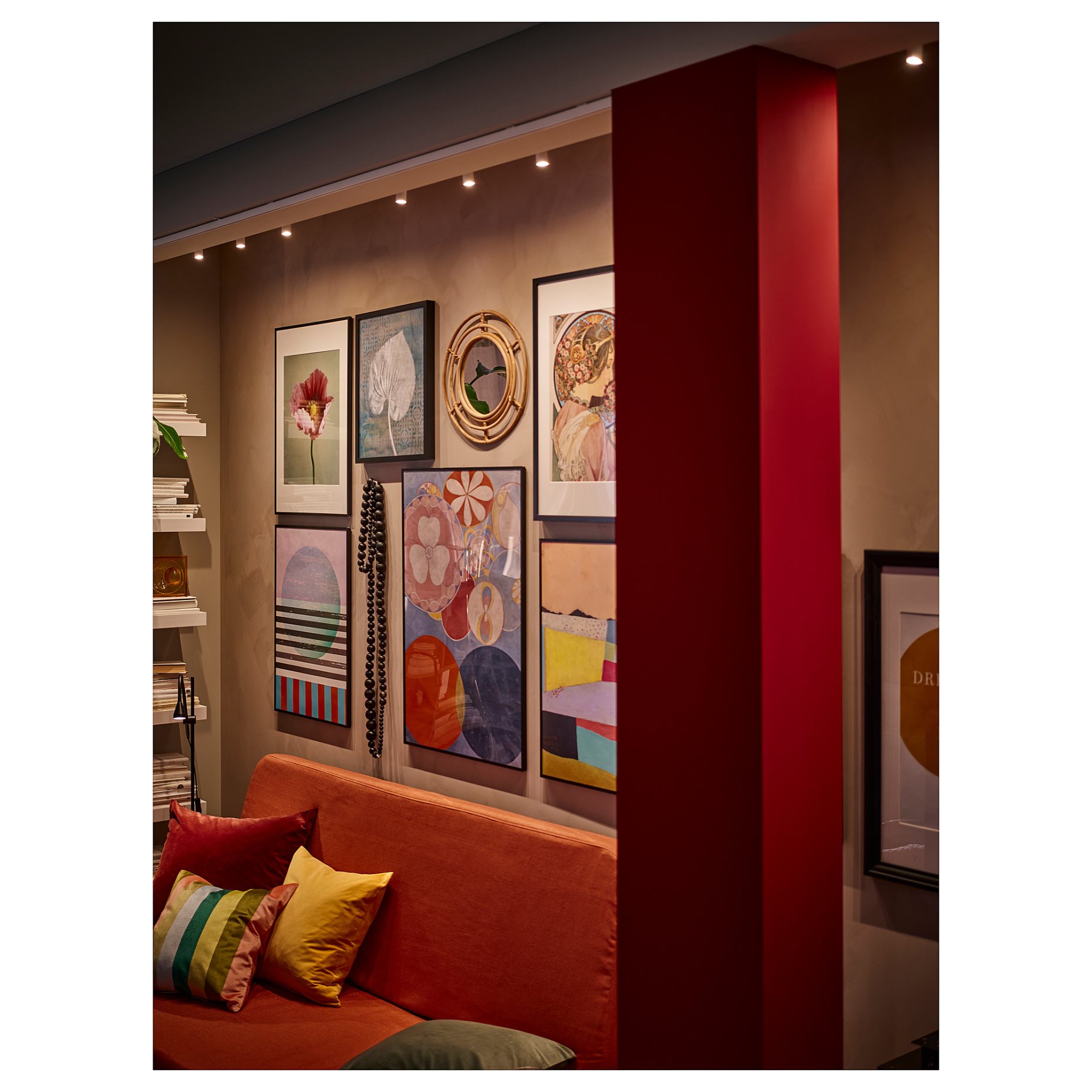 BÄVE, ceiling track with built-in LED light source, 3-spots, 005.272.38