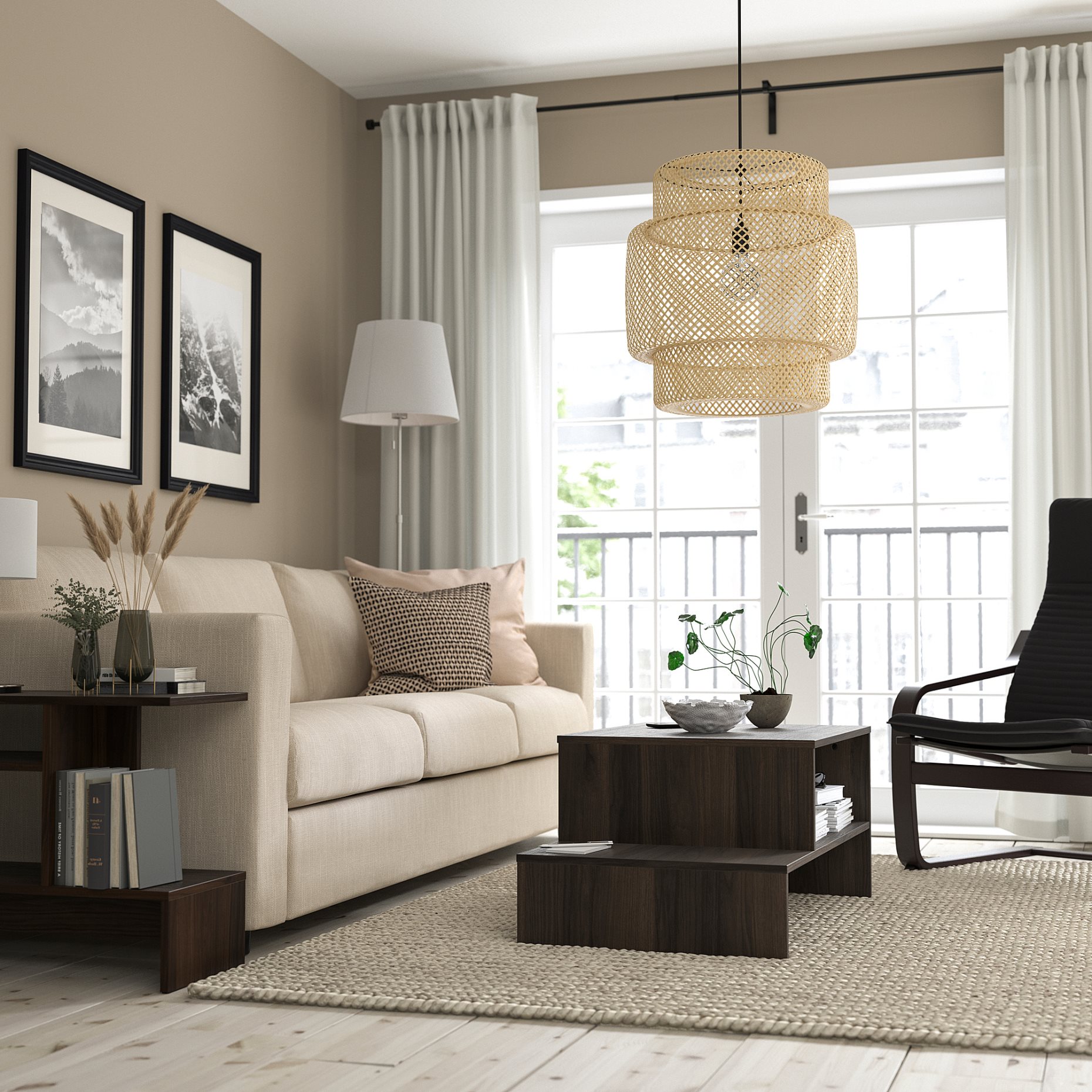 HOLMERUD, τραπέζι μέσης, 90x55 cm, 005.414.18