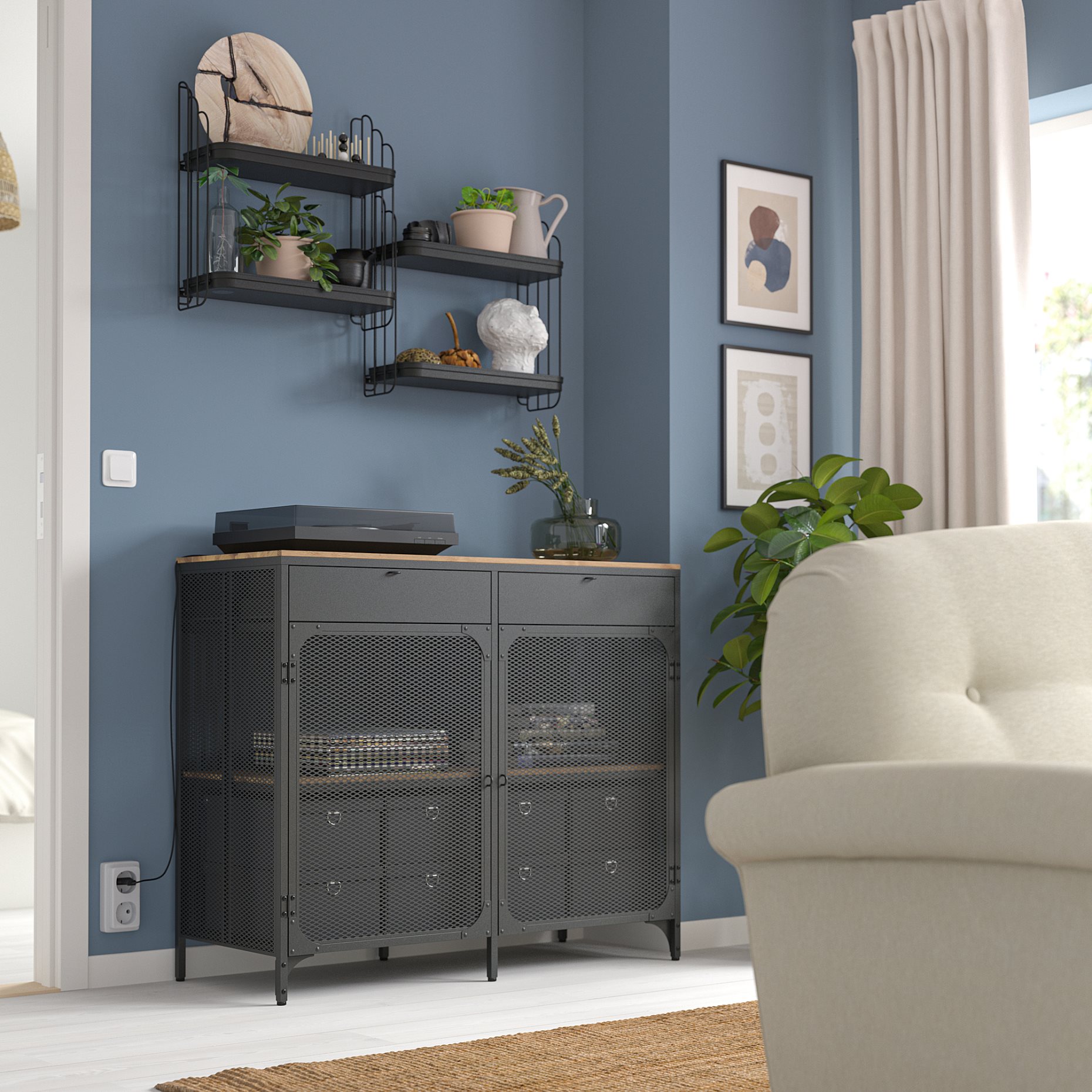 APOTEKARE, ράφι τοίχου, 50x52 cm, 005.501.96