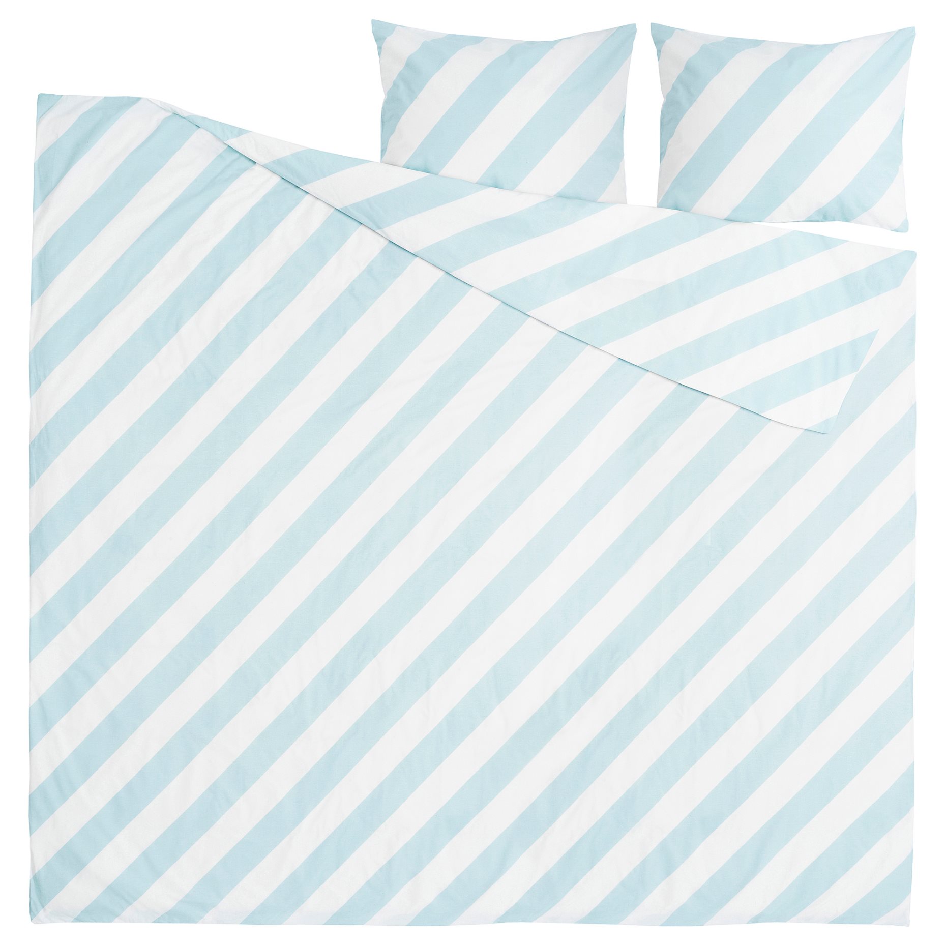 SLÖJSILJA, duvet cover and 2 pillowcases, 240x220/50x60 cm, 005.613.88