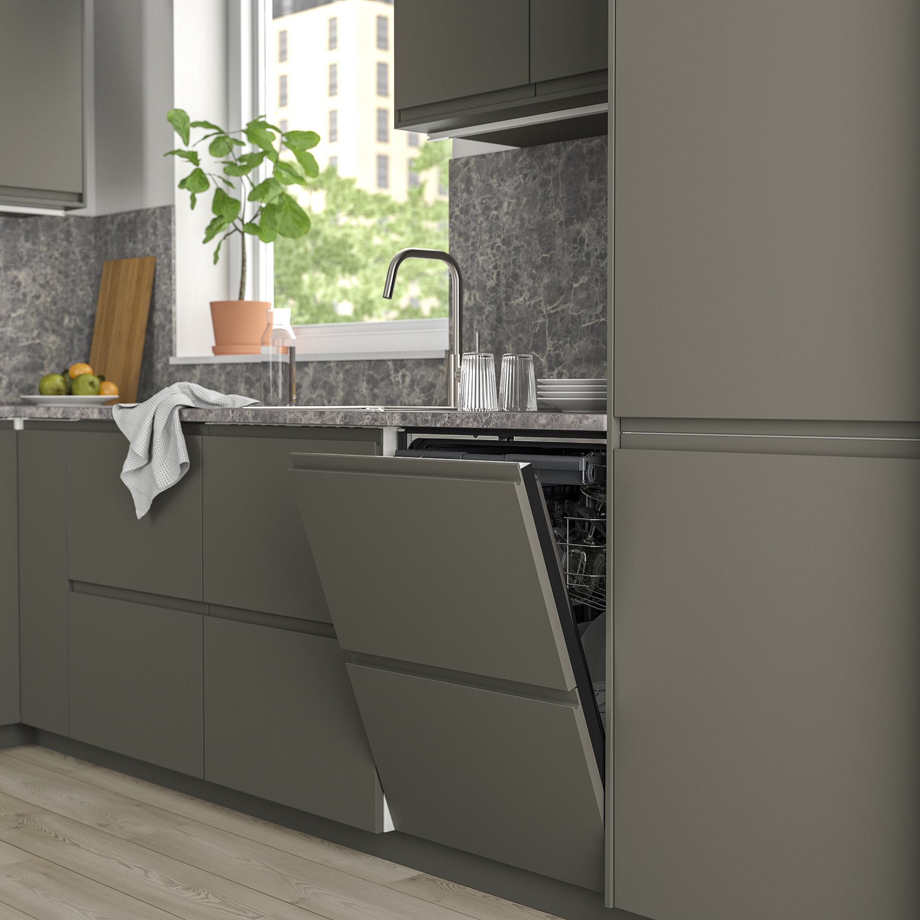 OSTVEDA, integrated dishwasher/IKEA 500, 60 cm, 005.681.44