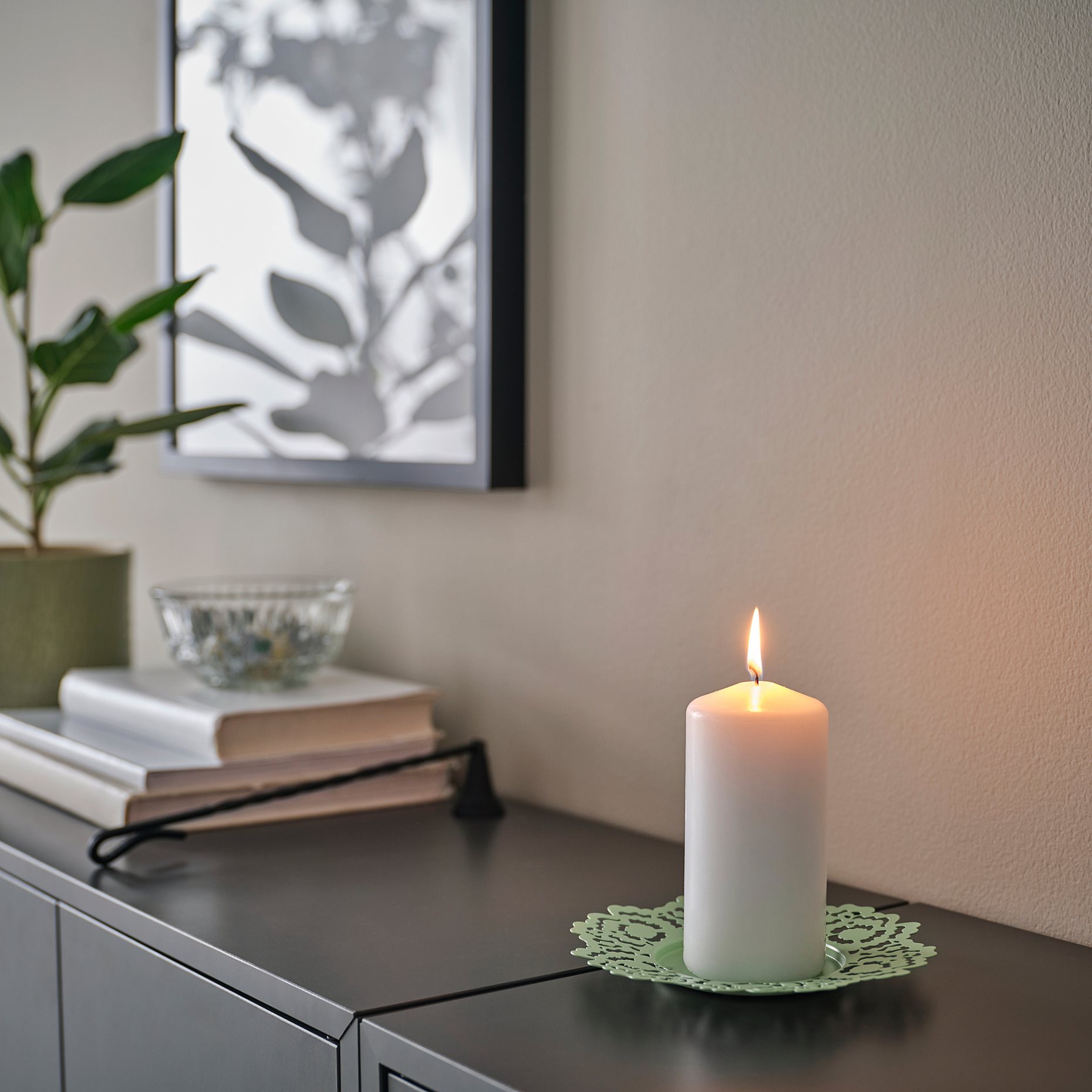 SILKESTRÄD, candle dish, 18 cm, 005.705.28