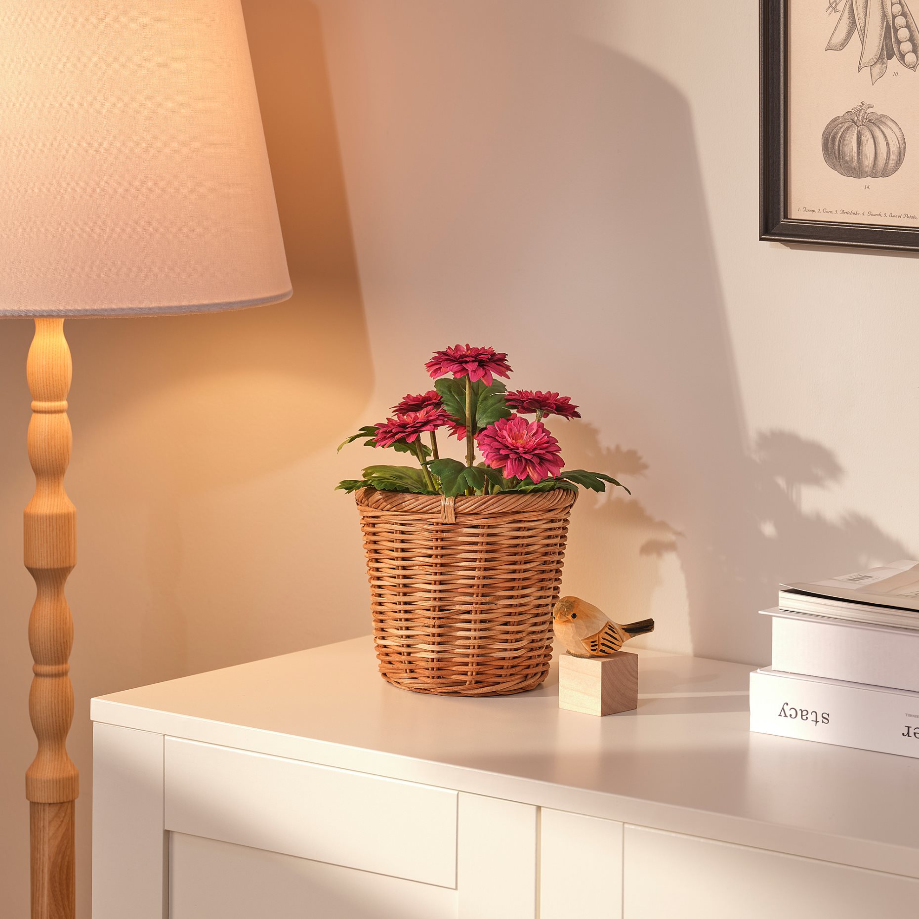 FEJKA, artificial potted plant/in/outdoor/Chrysanthemums, 12 cm, 005.825.07