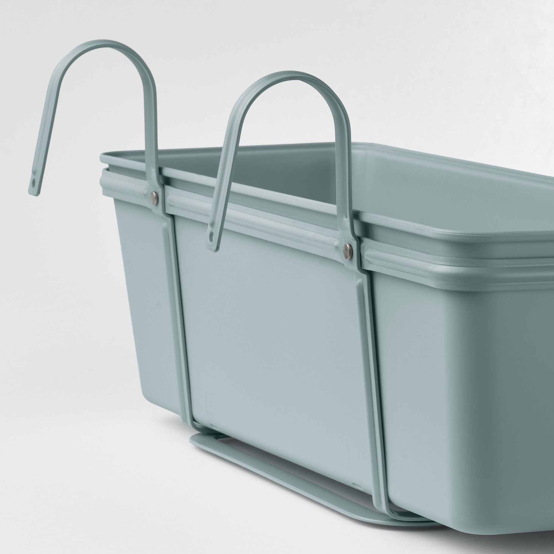 ROSENKÅL, flower box with holder outdoor, 48x18 cm, 005.847.71