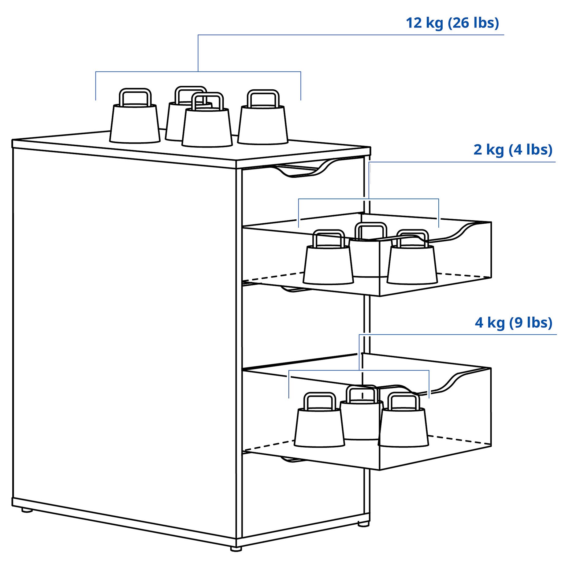 ALEX, συρταριέρα, 36x70 cm, 005.904.75