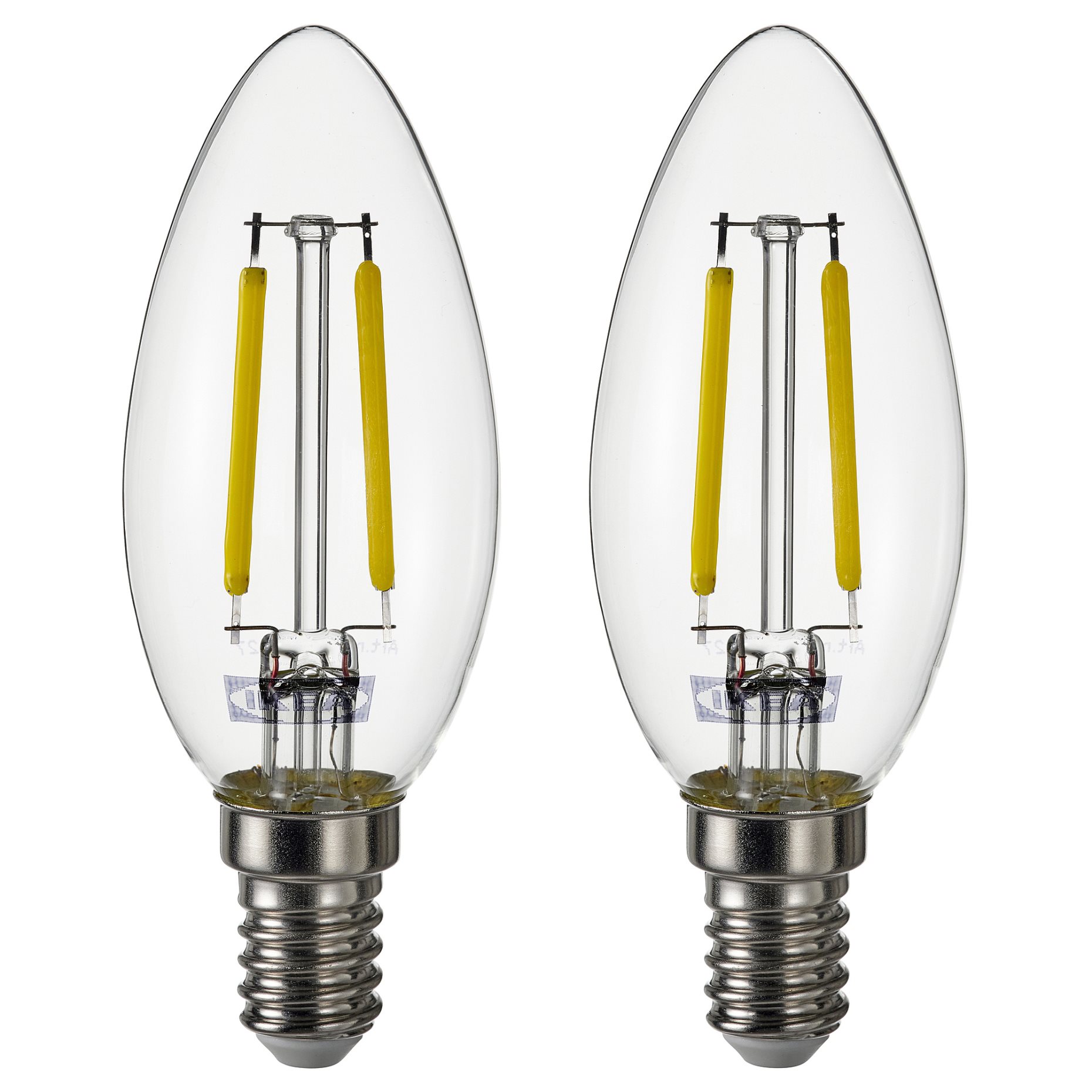 SOLHETTA, LED bulb E14 250 lumen/2 pack, 2700 K, 005.914.27