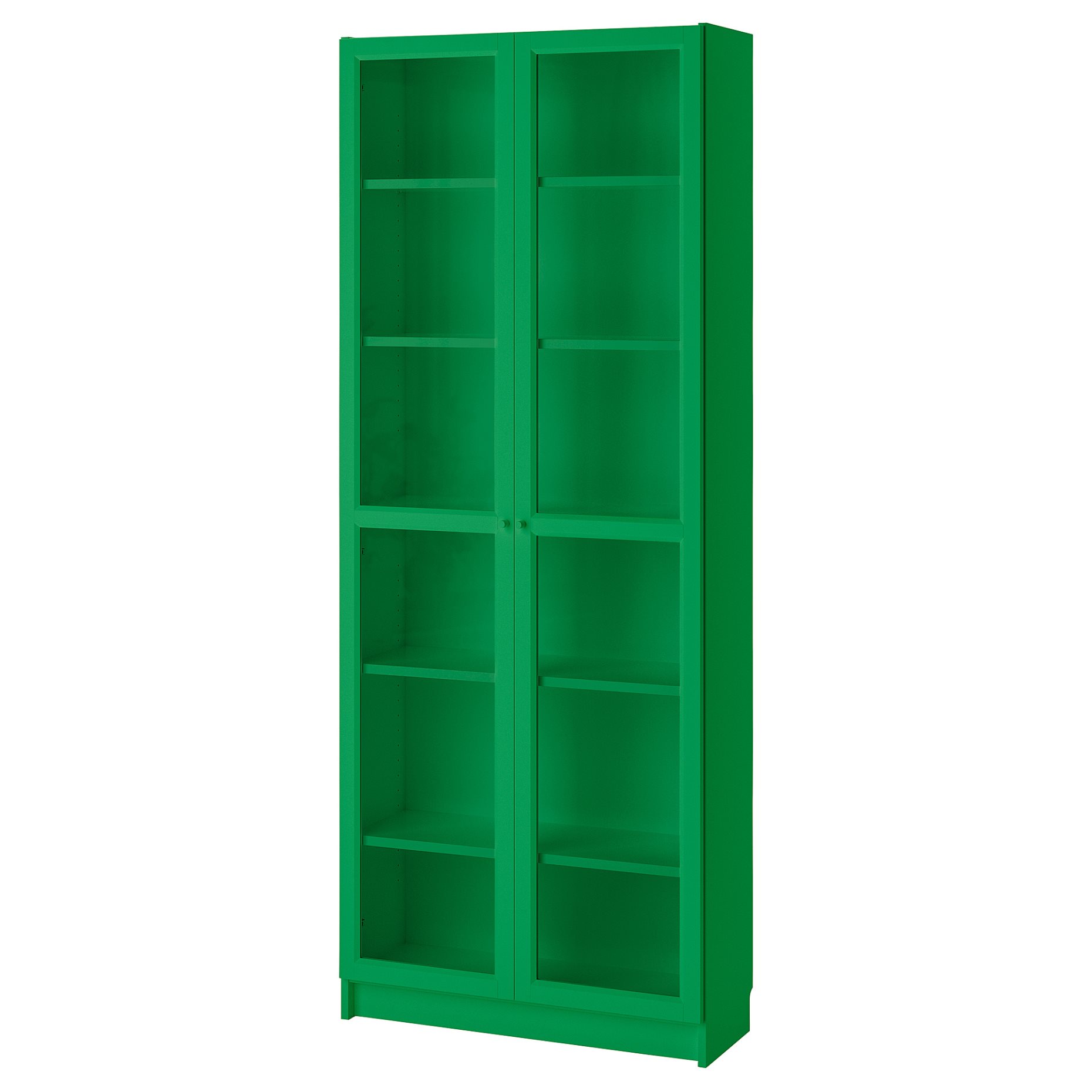 BILLY, bookcase with glass-doors, 80x30x202 cm, 005.949.25