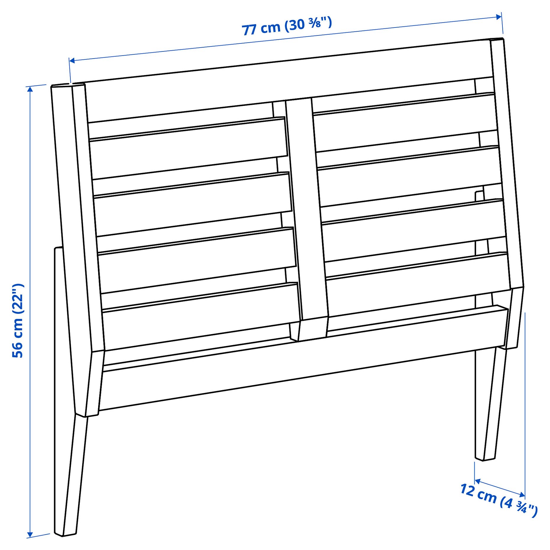 NÄMMARÖ, backrest for modular sofa/outdoor, 77x56 cm, 005.949.30