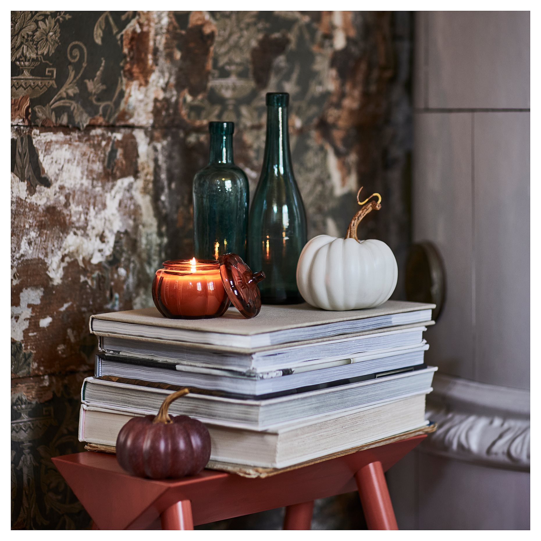 HOSTAGILLE, scented candle in glass/Spiced pumpkin, 20 hr, 005.975.42