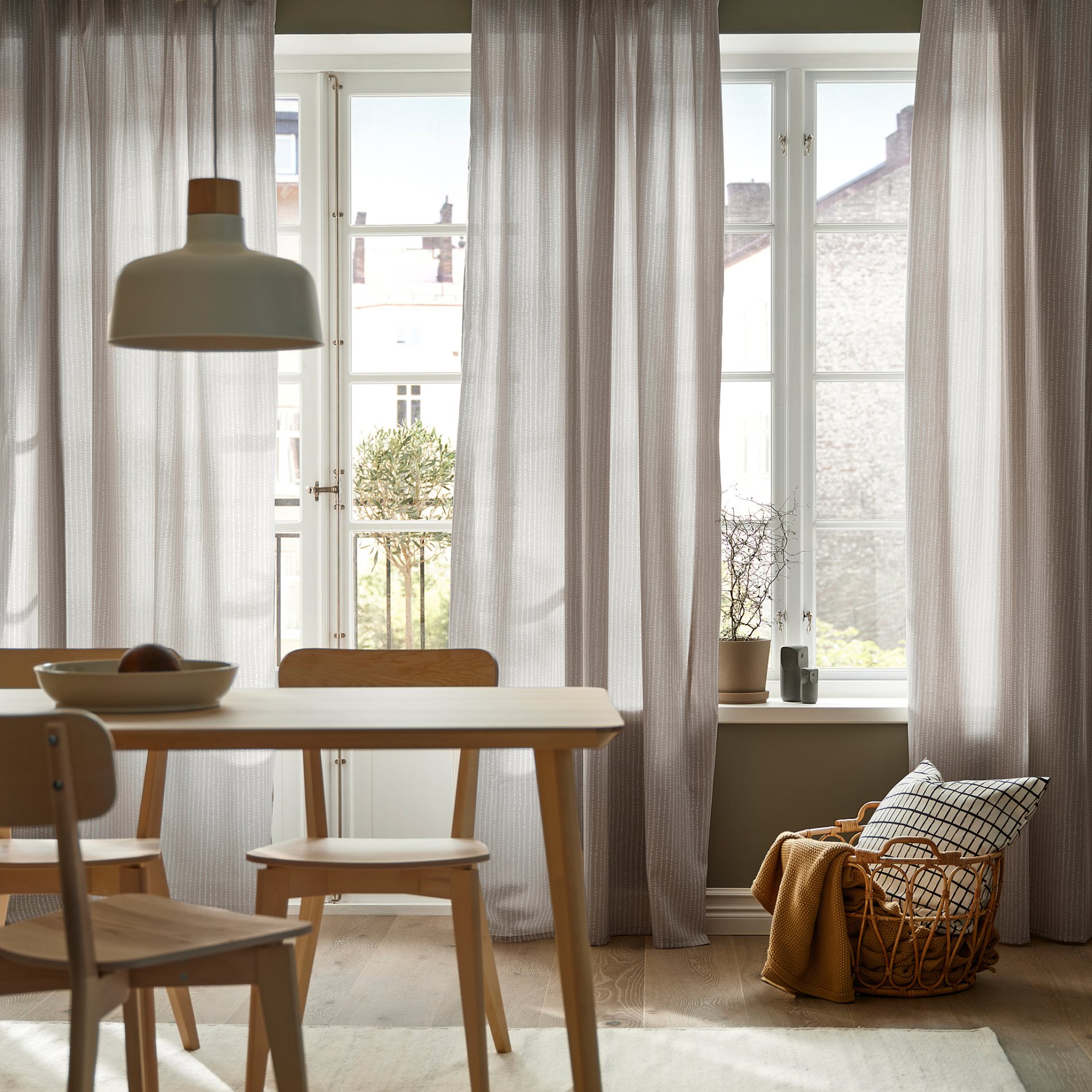 MÄSTERROT, κουρτίνα με τρέσα, 2 τεμ. 145x300 cm, 006.025.67