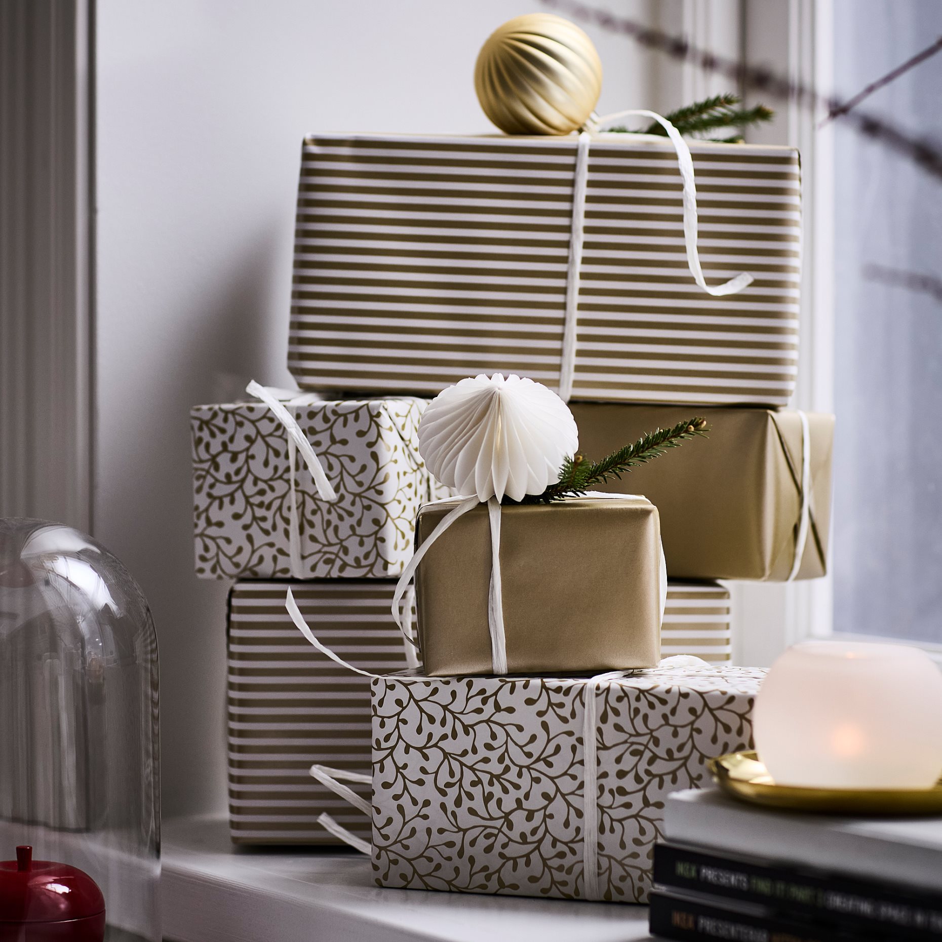 VINTERFINT, gift wrap roll/3 pack, 3x0.7 m/2.10 m², 006.029.68