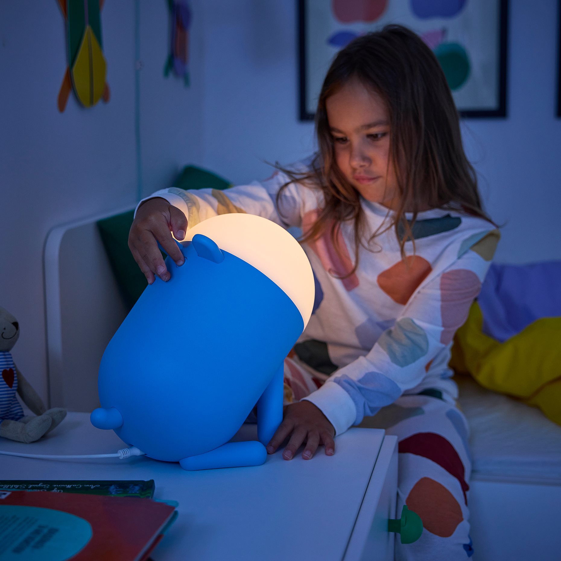 GREJSIMOJS, επιτραπέζιο φωτιστικό με ενσωματωμένο φωτισμό LED/ρυθμιζόμενης έντασης, 006.035.24