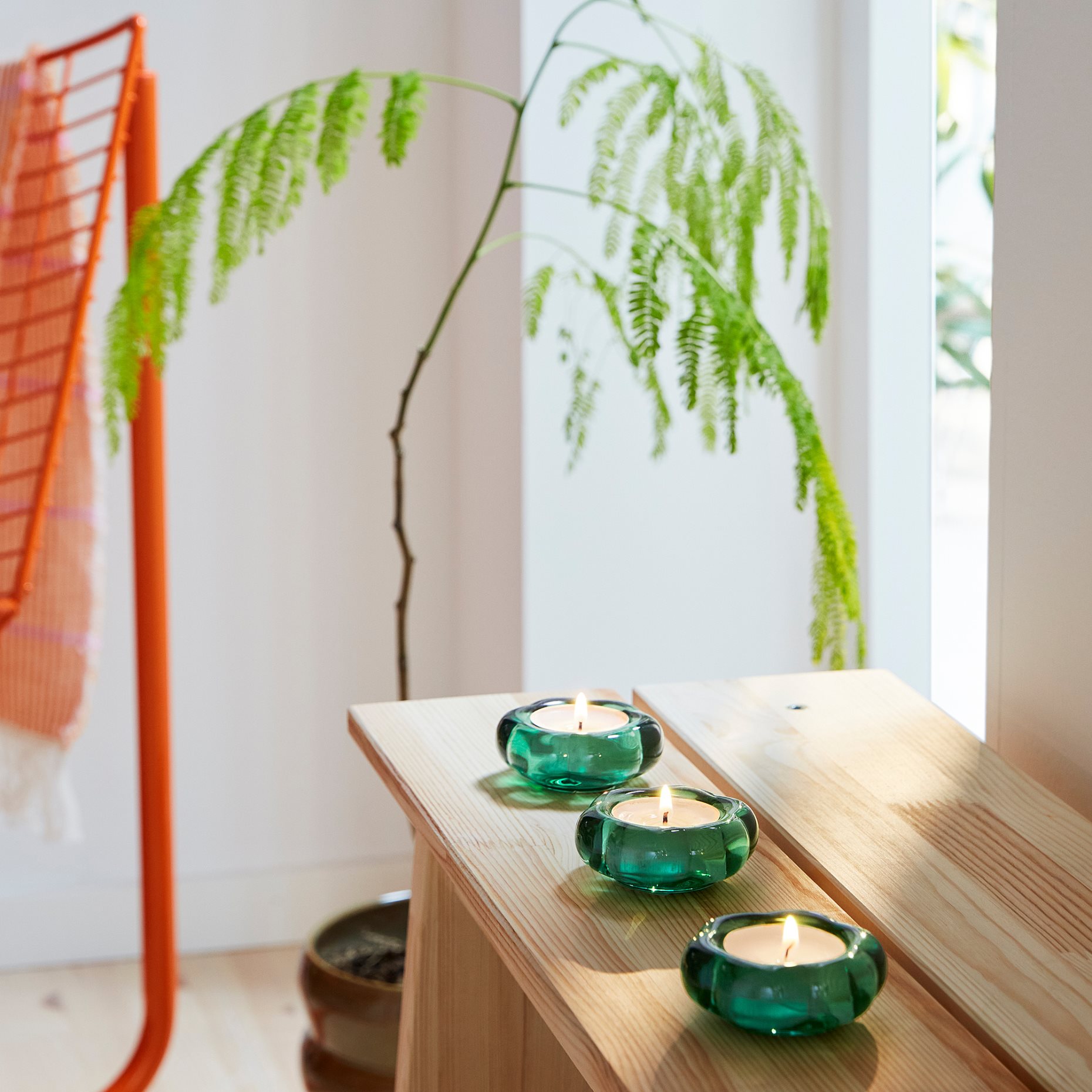 BLADFÅGEL, tealight holder, 3 cm, 006.059.00