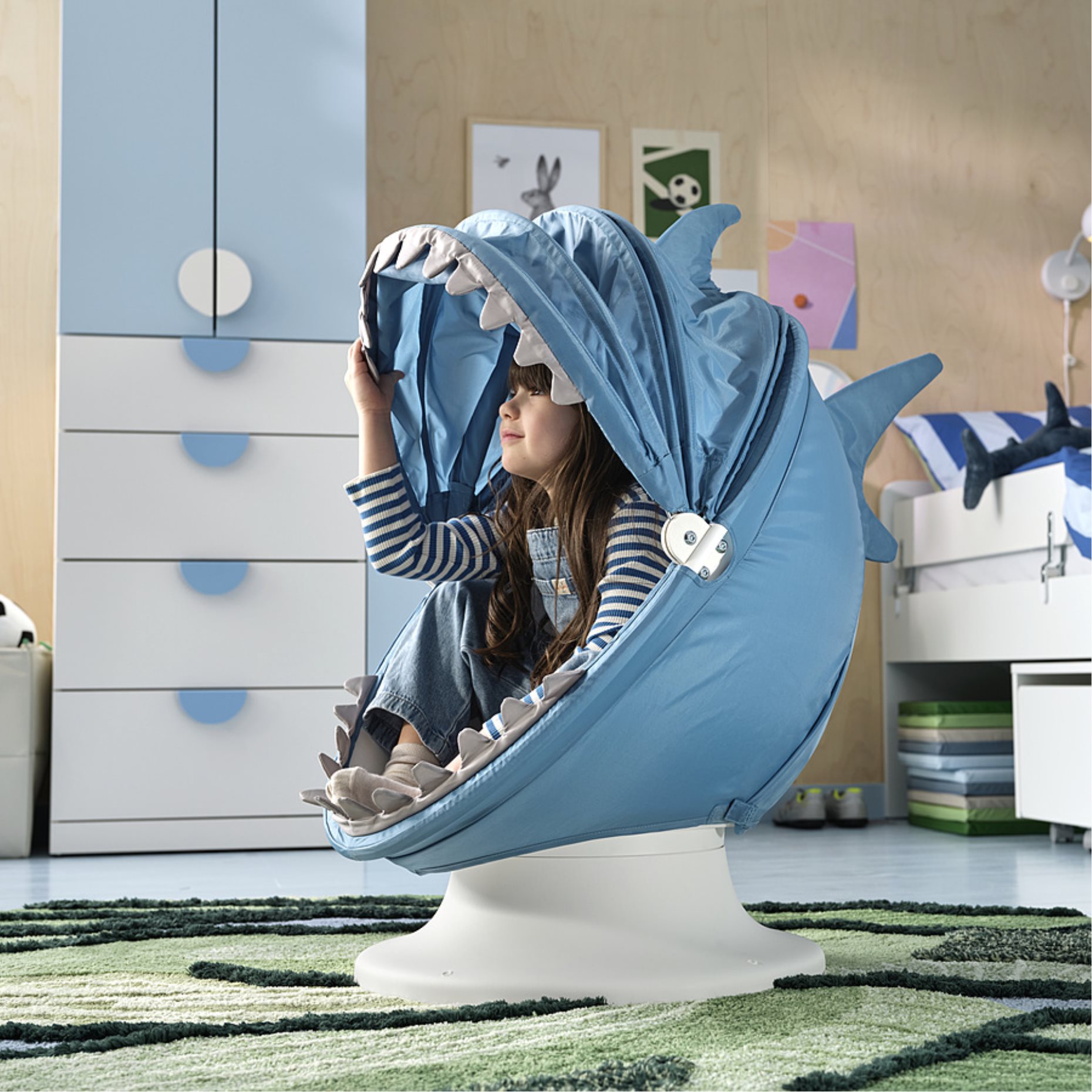 IKEAPSLÖMSK, κάλυμμα για περιστρεφόμενη παιδική καρέκλα, 006.092.34