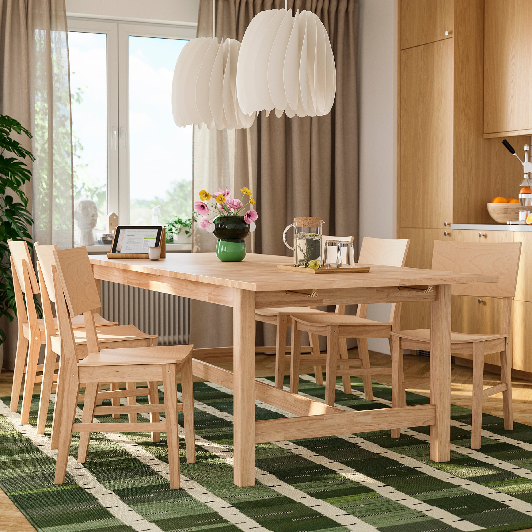 extendable table, 240/300x100 cm, 006.112.65