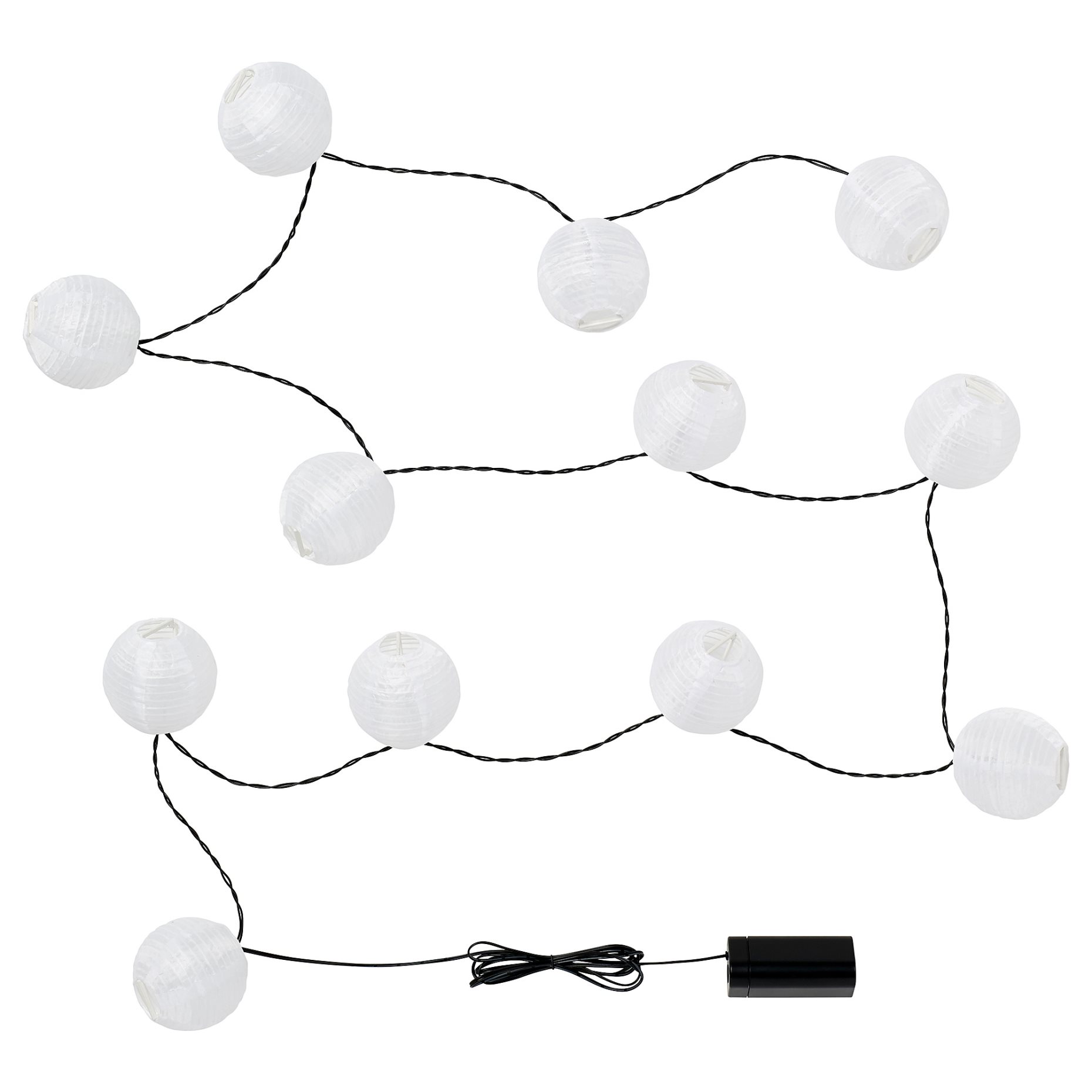 SOLVINDEN, lighting chain with built-in LED light source/12 lights, battery-operated, 006.154.85
