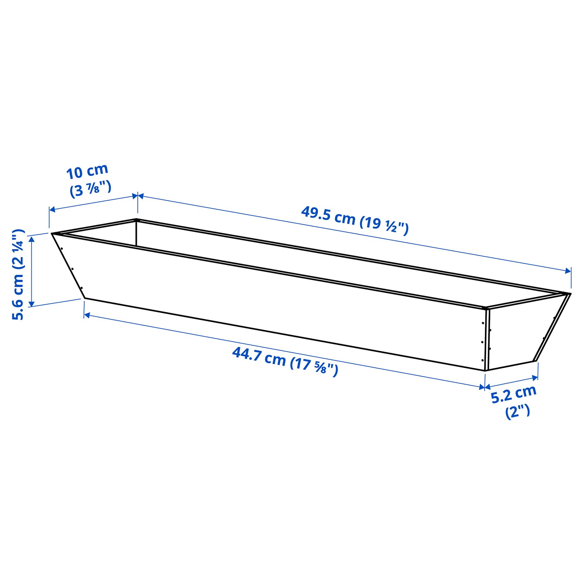 UPPDATERA, θήκη εργαλείων κουζίνας, 10x50 cm, 006.180.97