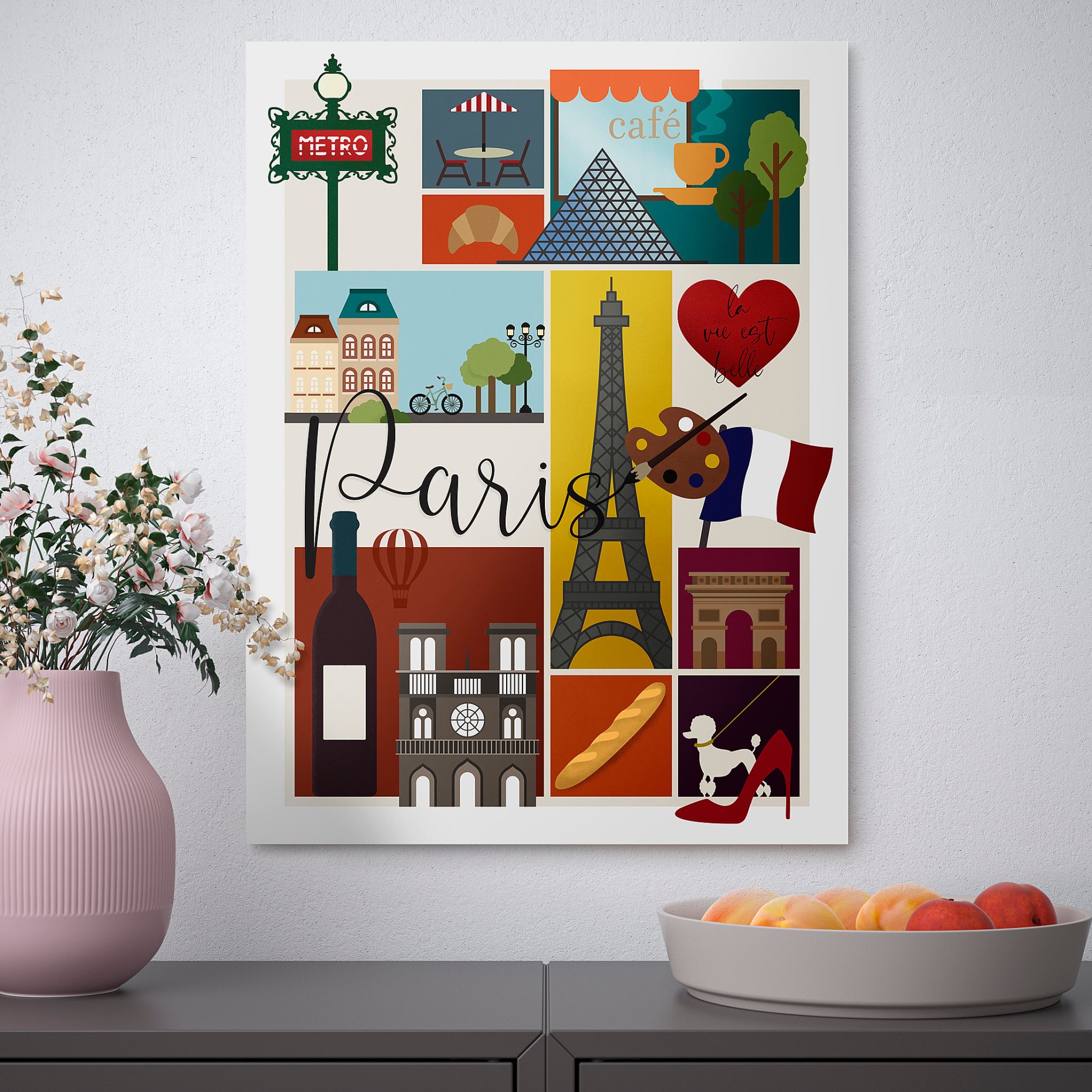 PJÄTTERYD, πίνακας/Παρίσι, 30x40 cm, 006.187.85