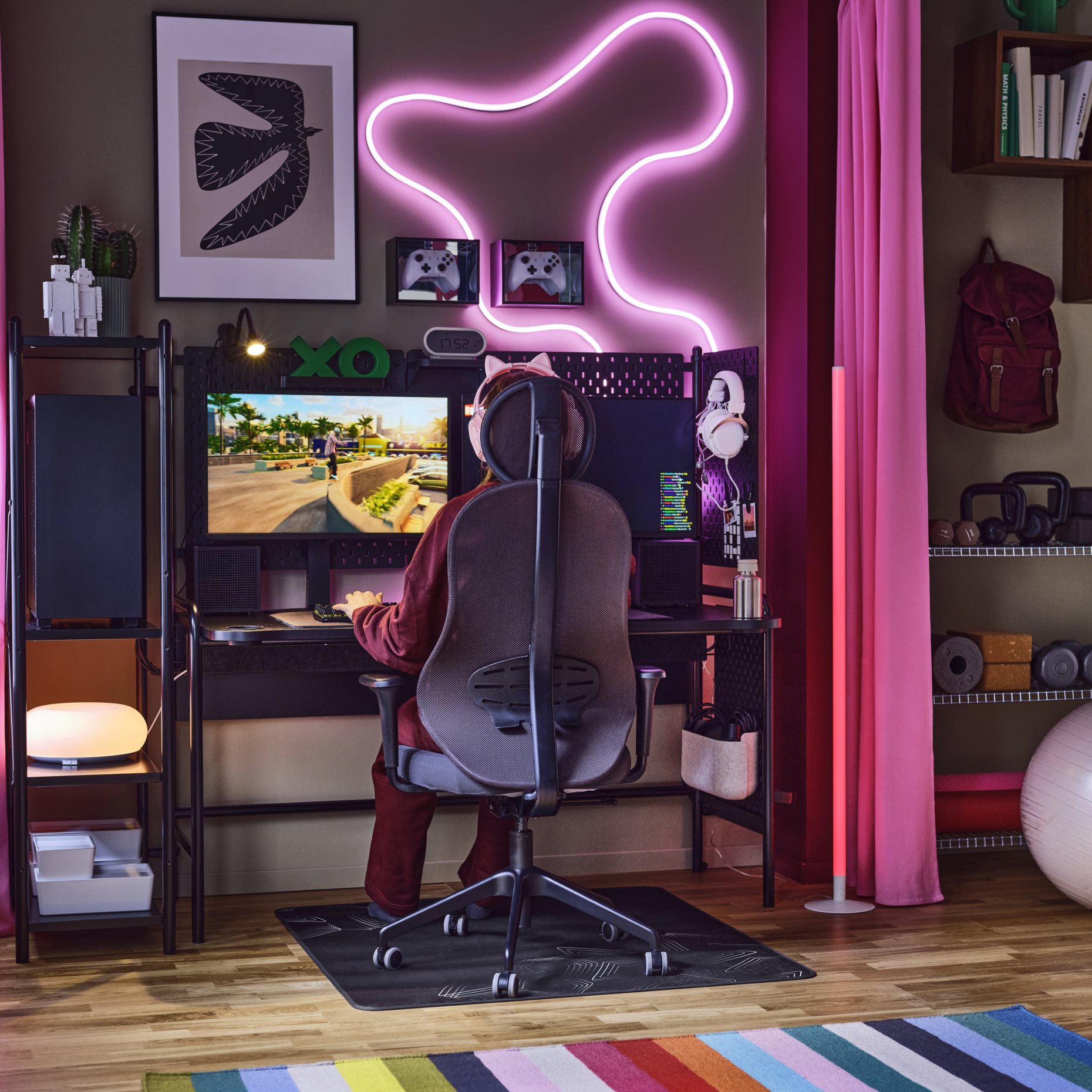 FRÖSKELÅS, gaming desk, 144x71 cm, 006.196.81