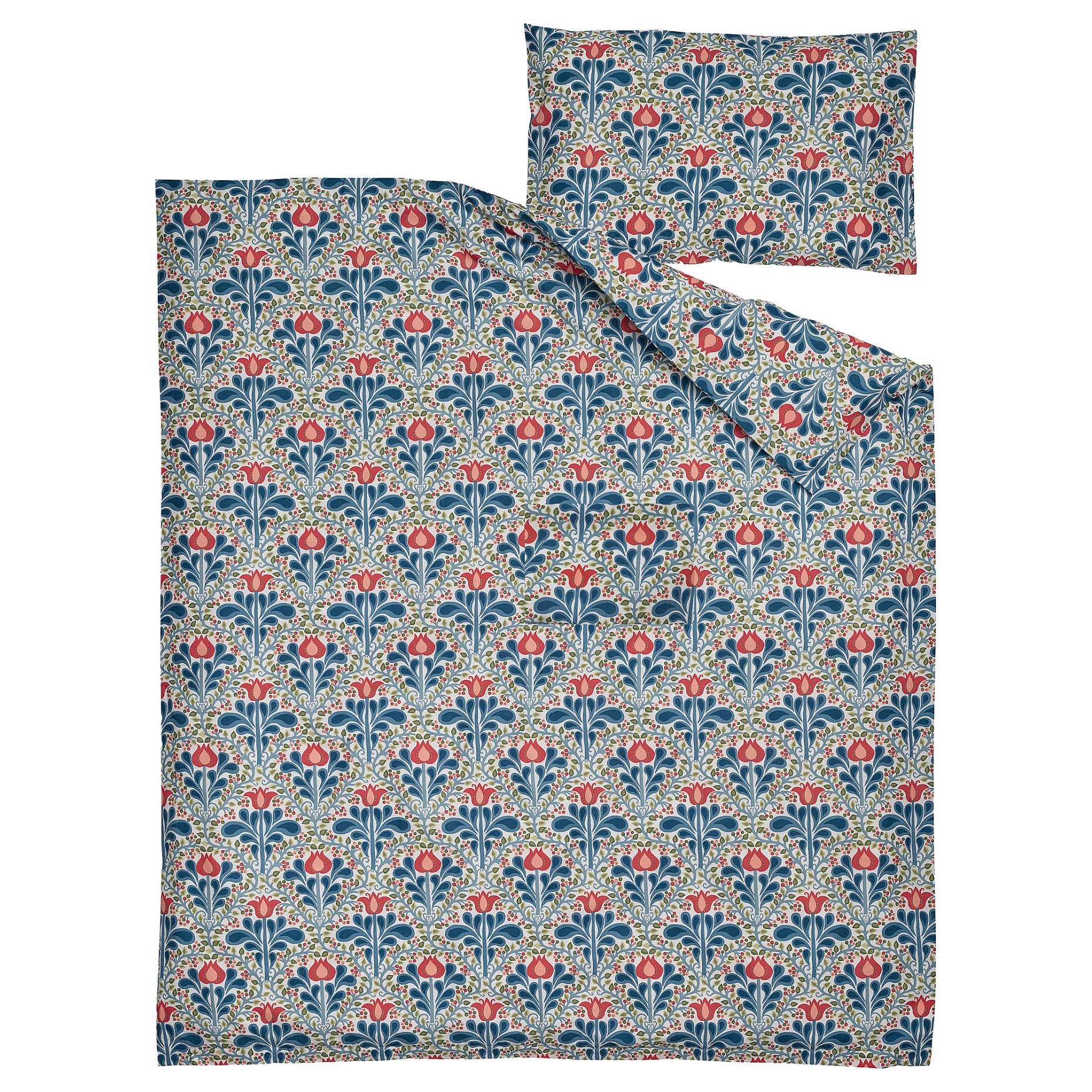 SÄTERVIDE, duvet cover 1 pillowcase for cot, 110x125/35x55 cm, 006.370.67