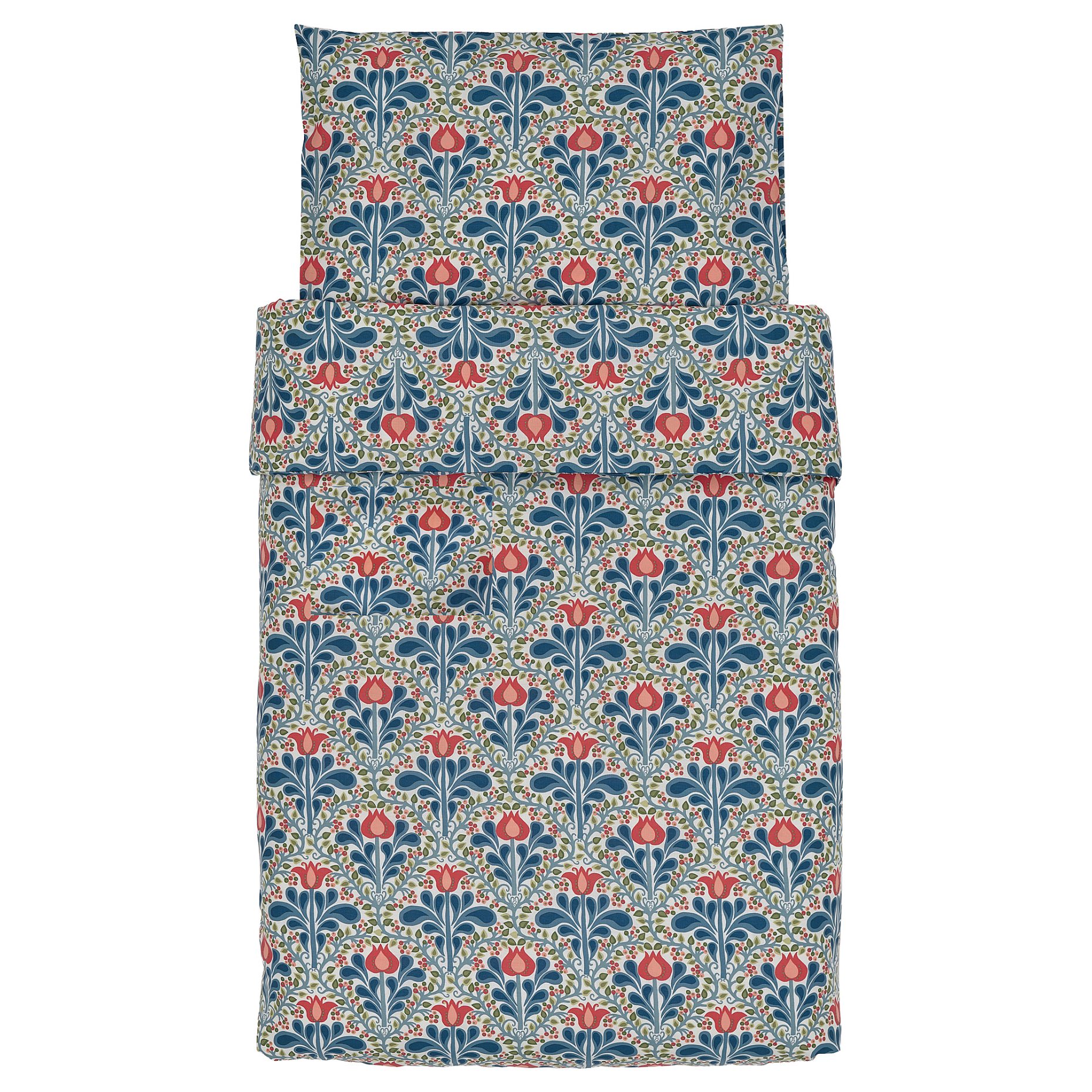 SÄTERVIDE, duvet cover 1 pillowcase for cot, 110x125/35x55 cm, 006.370.67