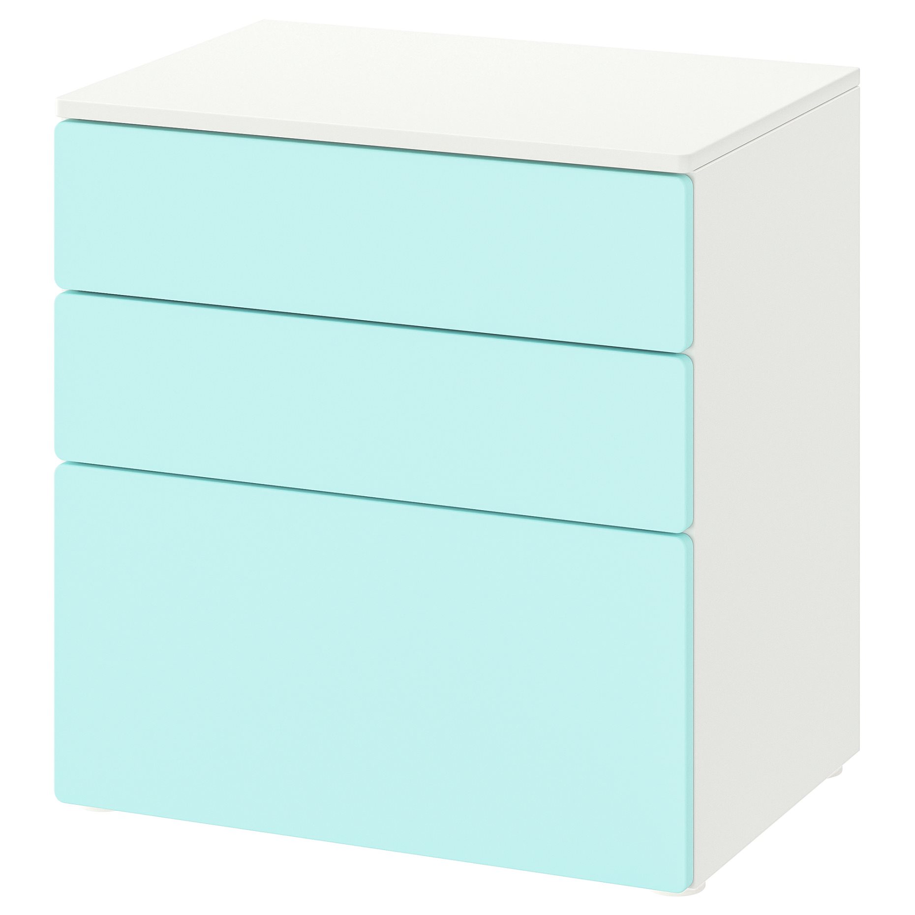 SMASTAD/PLATSA, chest of 3 drawers, 60x42x63 cm, 094.201.53