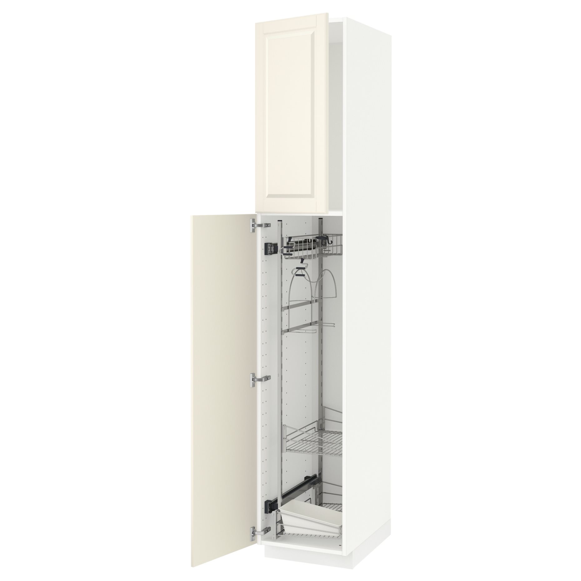 METOD, ψηλό ντουλάπι με εσωτερικά εξάρτηματα για τα είδη καθαρισμού, 40x60x220 cm, 094.541.95