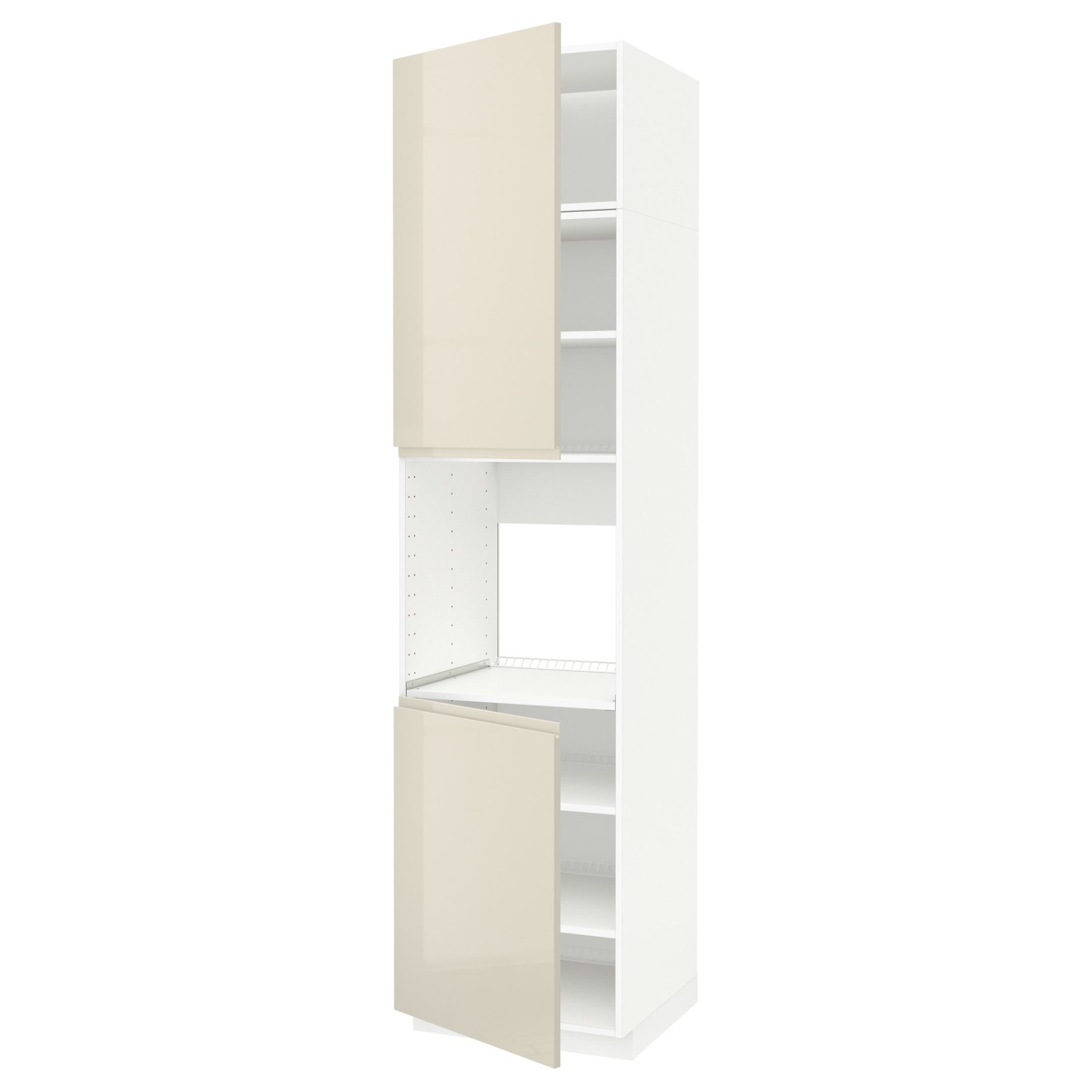 METOD, high cabinet for oven with 2 doors/shelves, 60x60x240 cm, 094.592.06