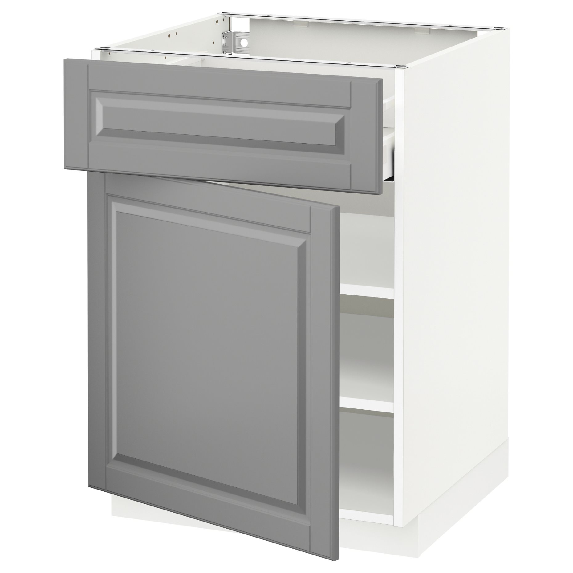 METOD/MAXIMERA, base cabinet with drawer/door, 60x60 cm, 094.639.15