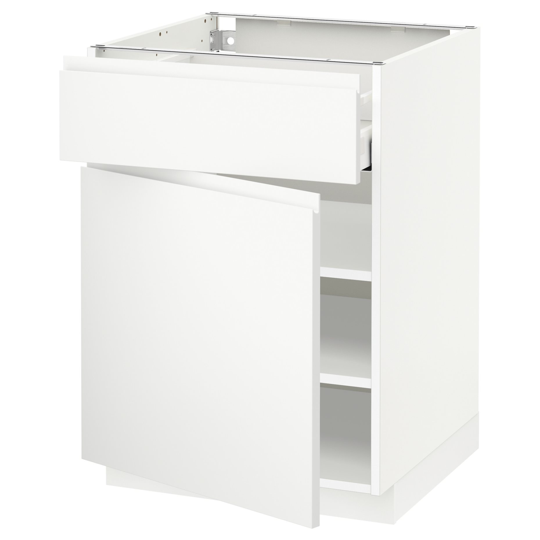 METOD/MAXIMERA, base cabinet with drawer/door, 60x60 cm, 094.644.77