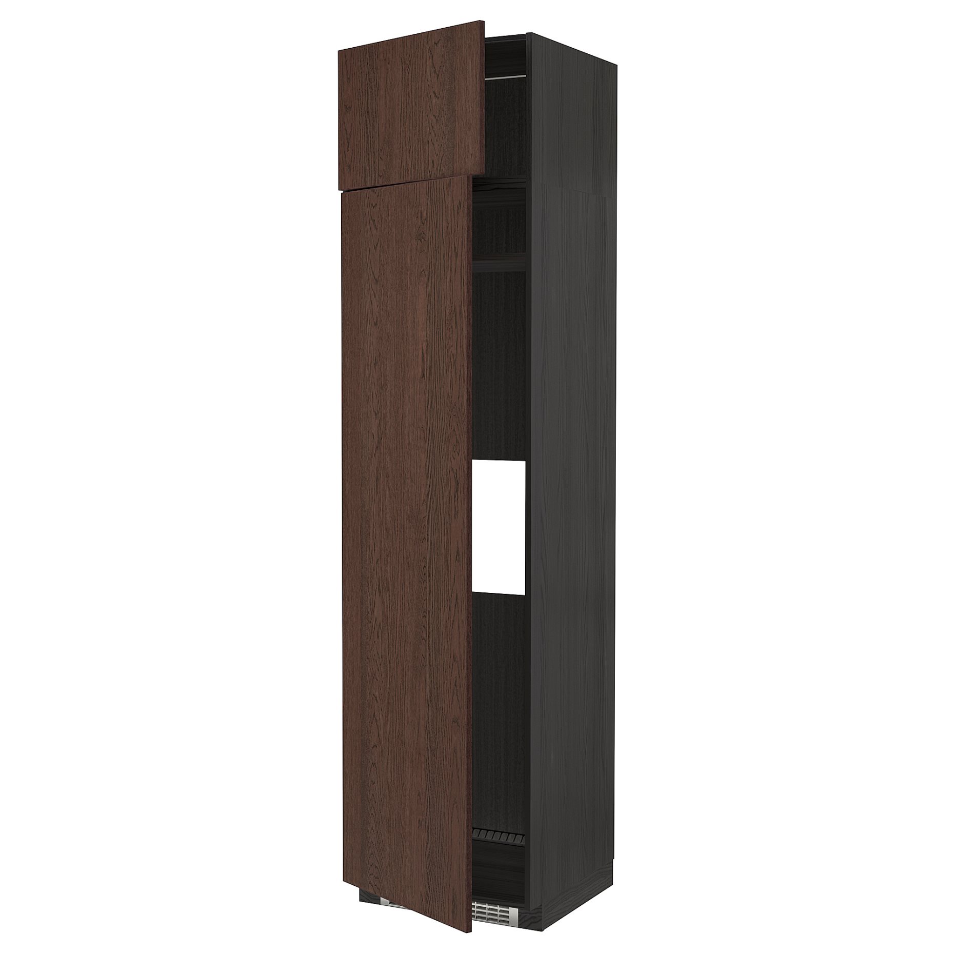 METOD, ψηλό ντουλάπι για ψυγείο ή καταψύκτη με 2 συρτάρια, 60x60x240 cm, 094.683.38