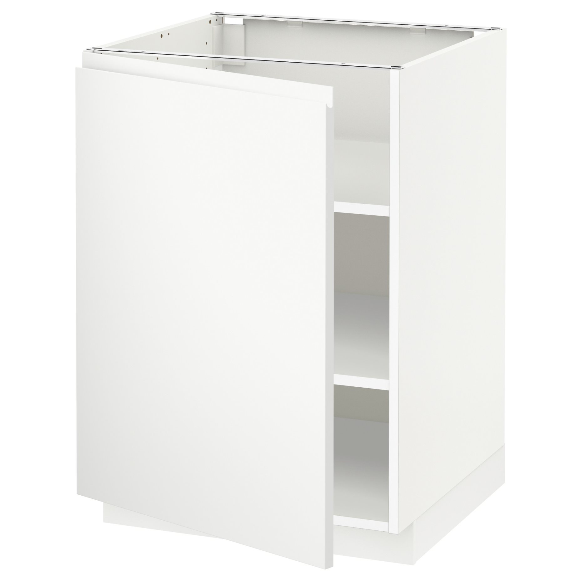 METOD, base cabinet with shelves, 60x60 cm, 094.694.46