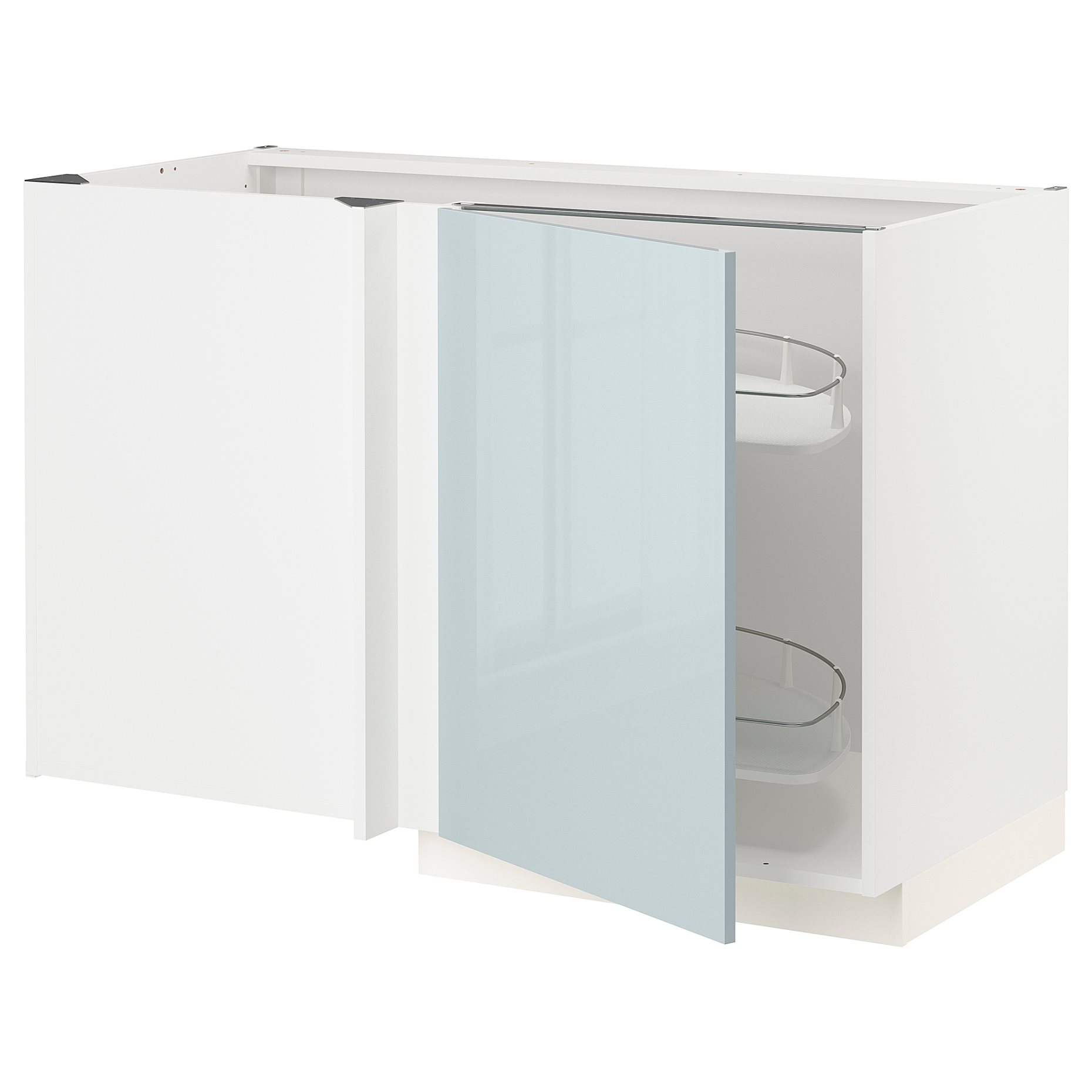 METOD, corner base cabinet with pull-out fitting, 128x68 cm, 094.795.58