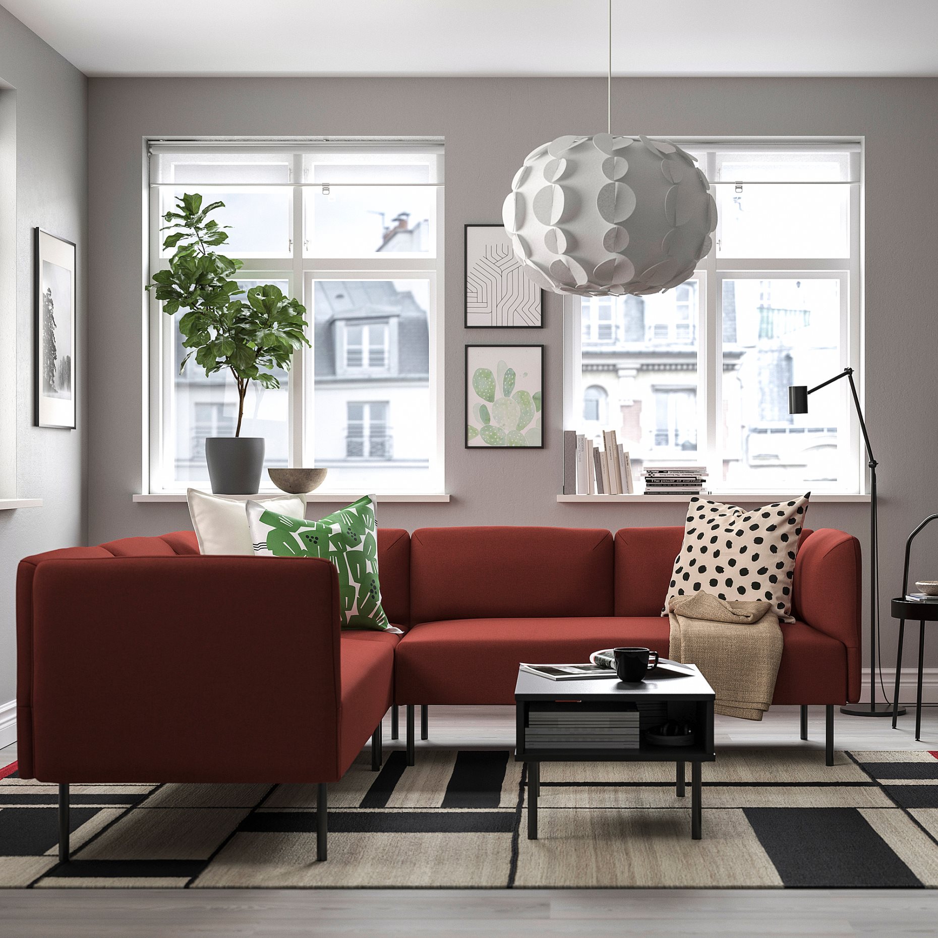 LILLEHEM, γωνιακός καναπές 4 θέσεων, 095.361.63