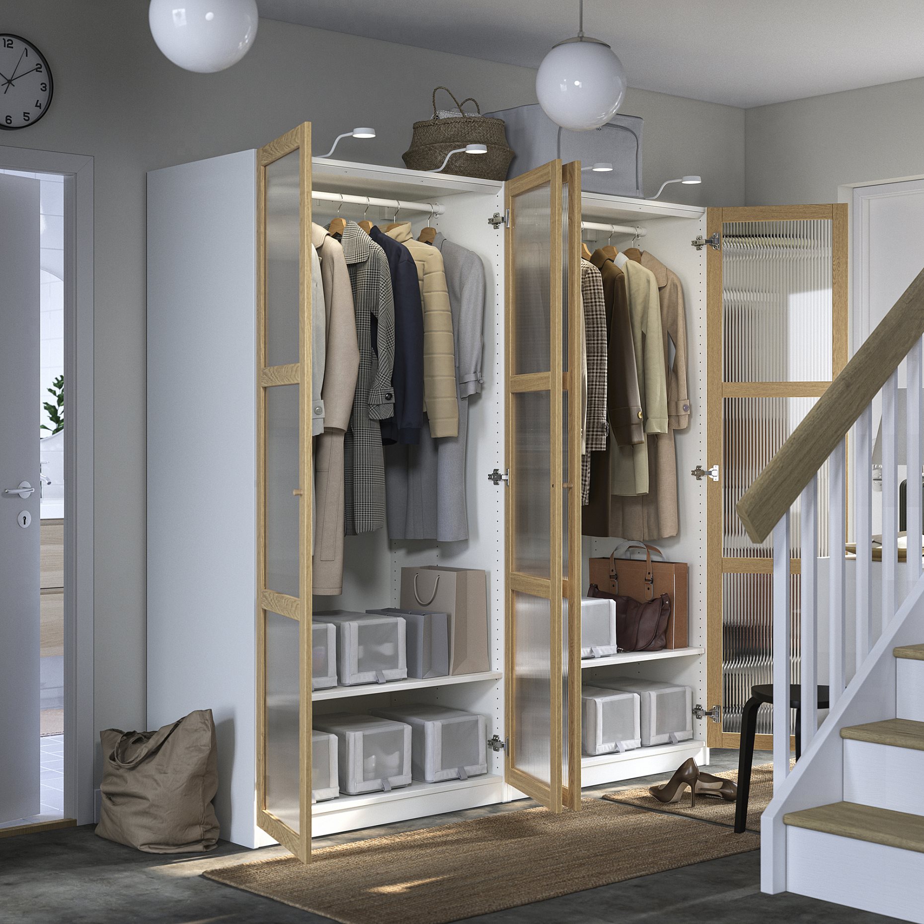 PAX/TONSTAD, wardrobe combination, 200x60x201 cm, 095.493.68