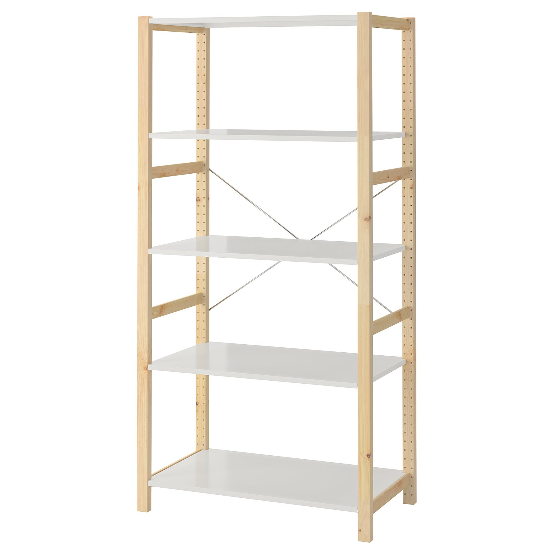 IVAR, shelving unit, 89x50x179 cm, 095.535.05