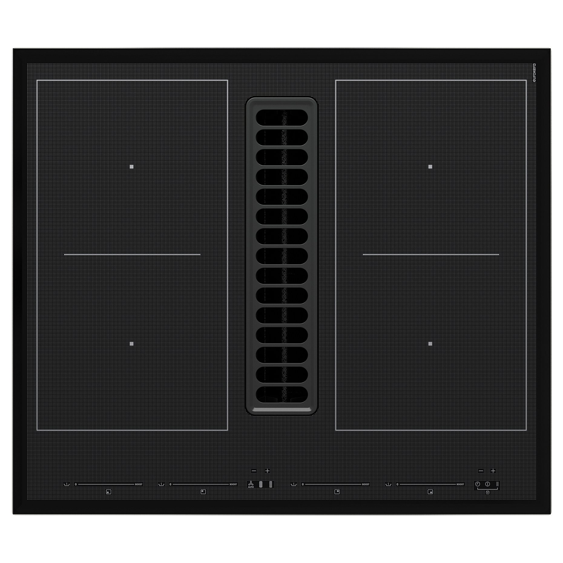 TÄCKNAN, induction hob/interior extractor with recirculation kit/IKEA 500, 60 cm, 096.125.00